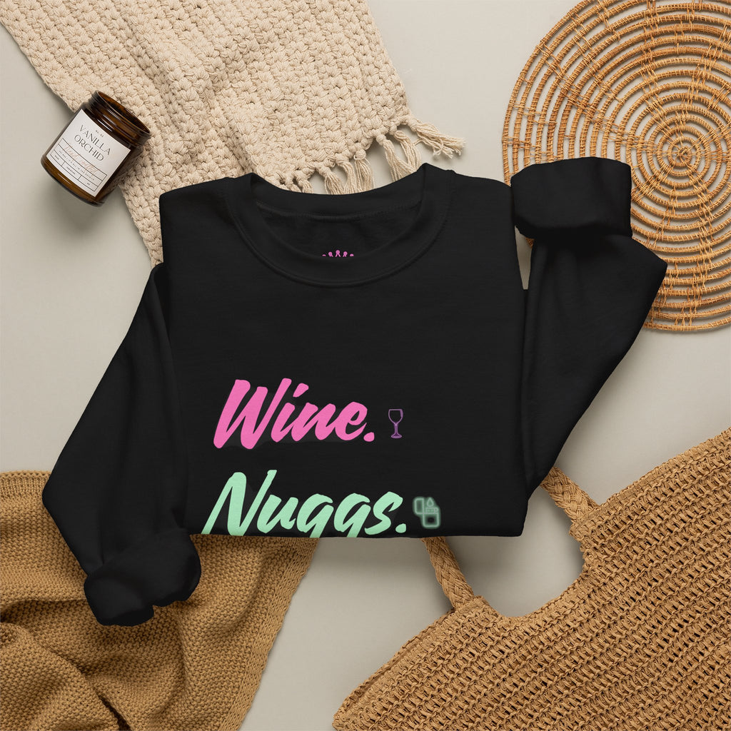 “Wine, Nuggs, XP, Repeat” Crewneck Sweatshirt
