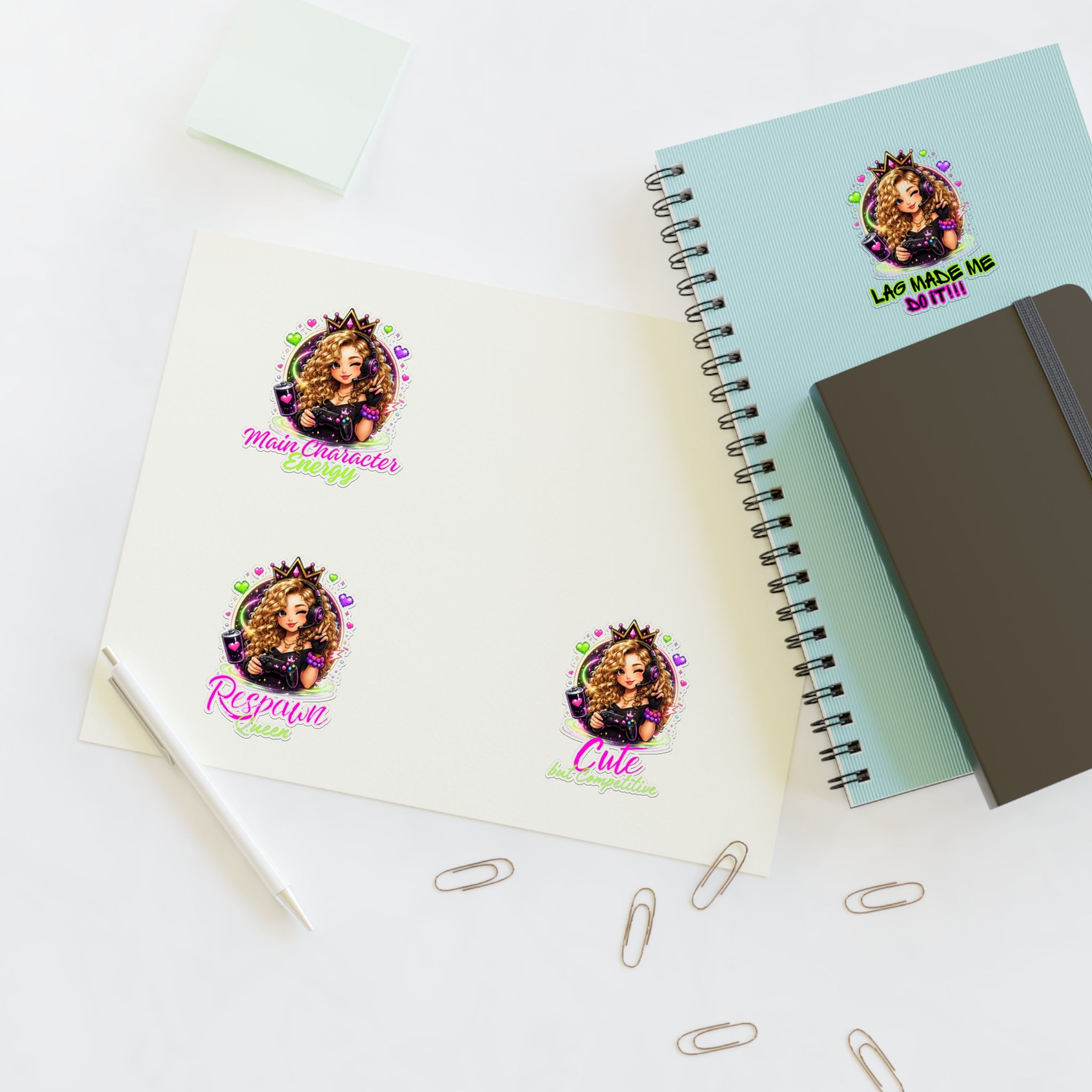 Gamer Aria Sticker Sheets