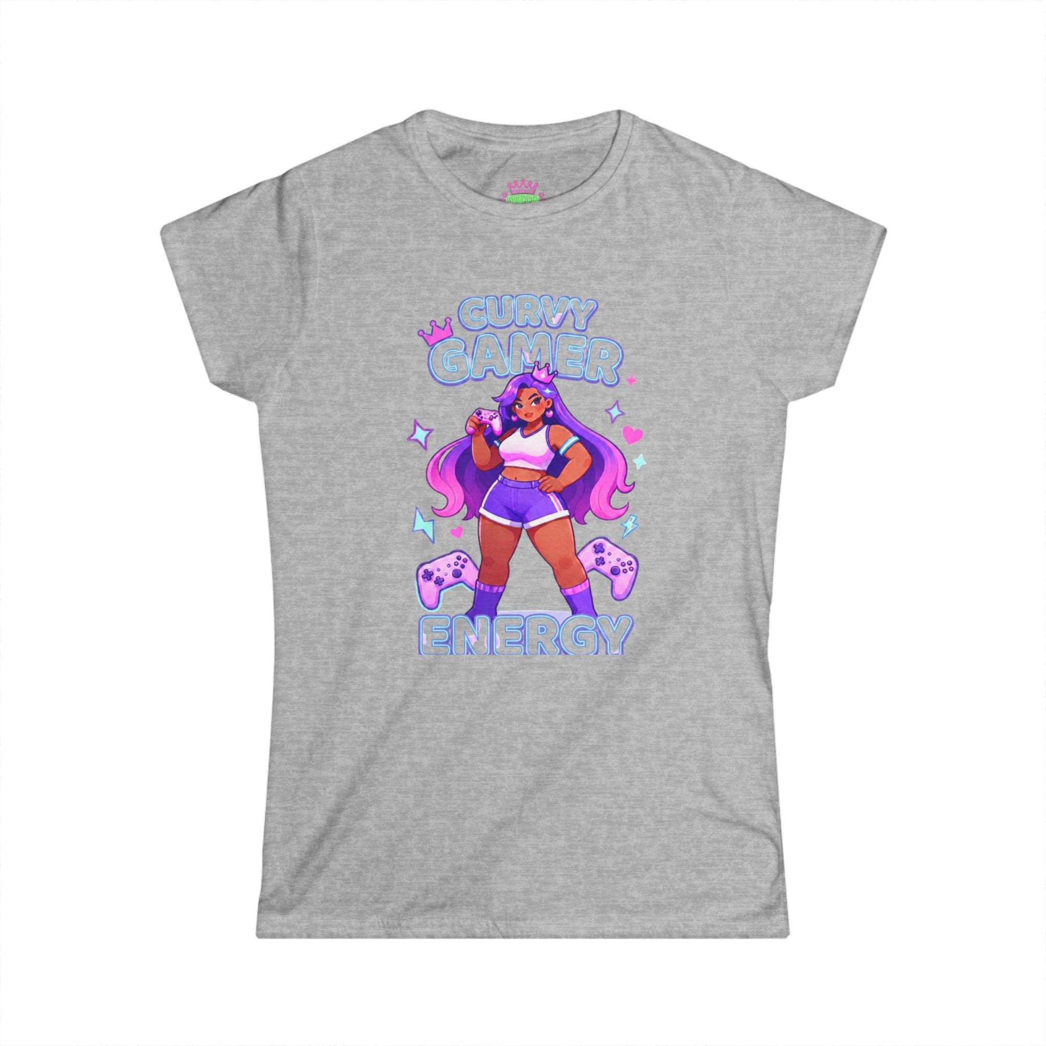 “Curvy Gamer Energy” Cozy Tee