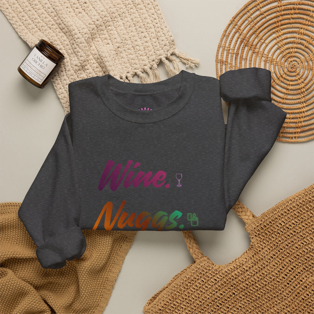 “Wine, Nuggs, XP, Repeat” Crewneck Sweatshirt