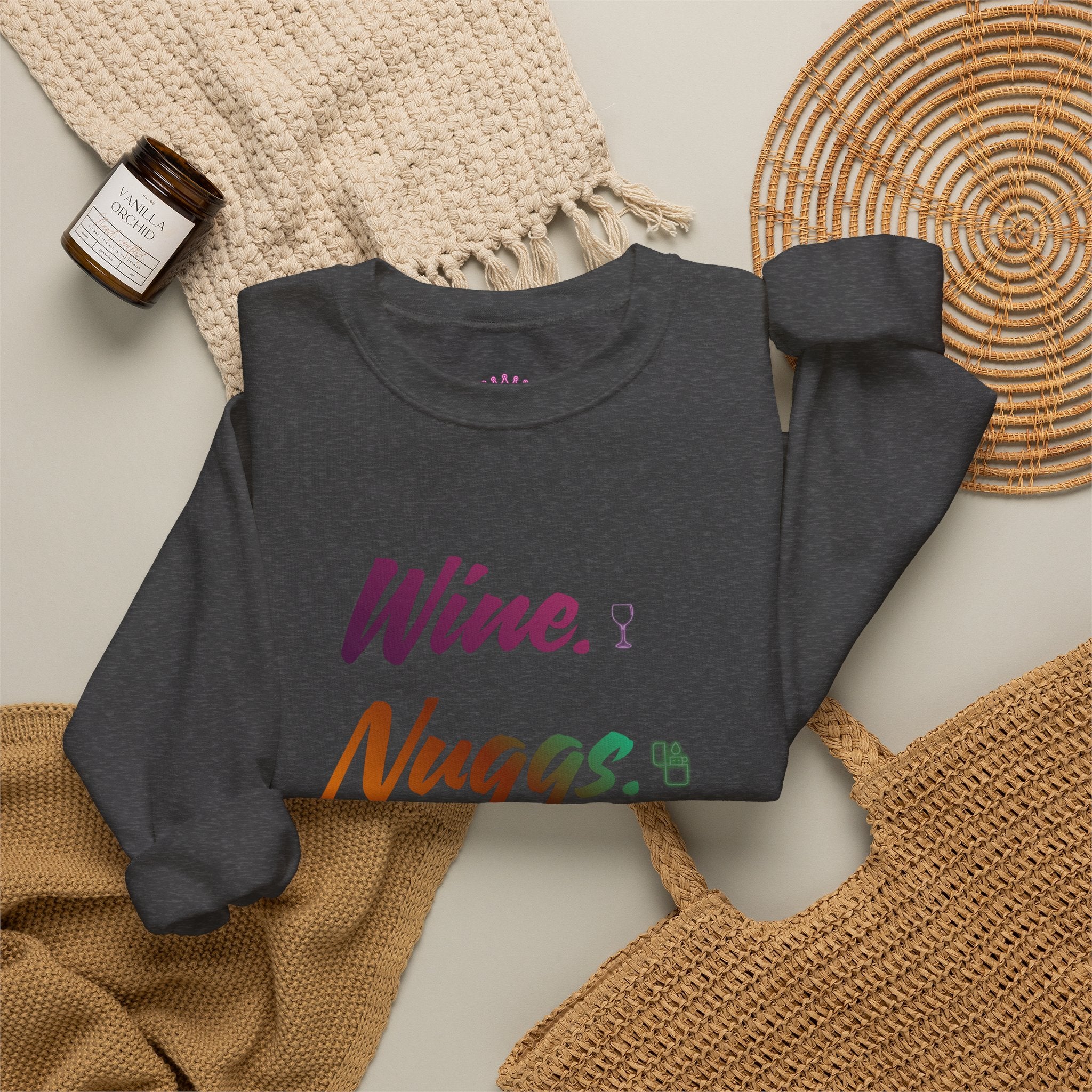 “Wine, Nuggs, XP, Repeat” Crewneck Sweatshirt