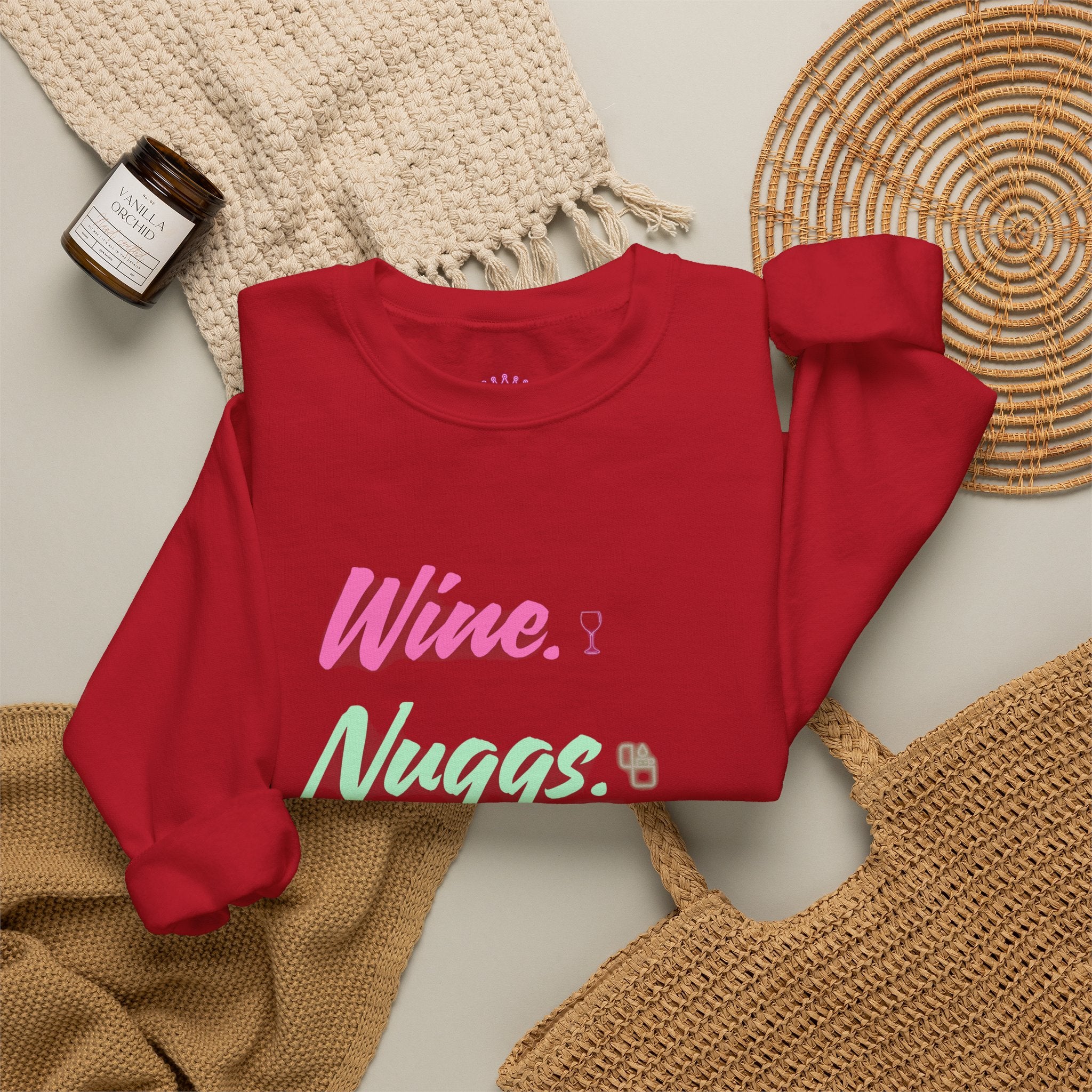 “Wine, Nuggs, XP, Repeat” Crewneck Sweatshirt
