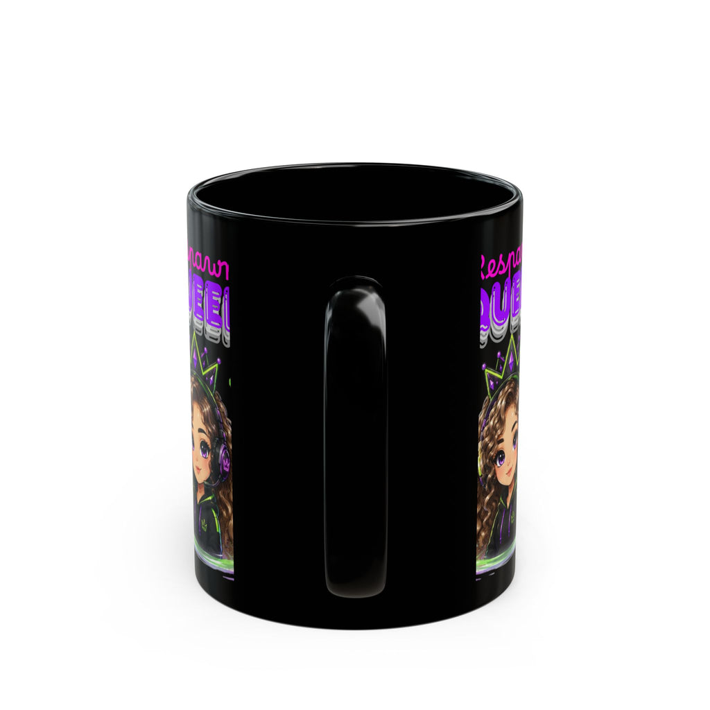 Chibi Queen Poppy Black Mug