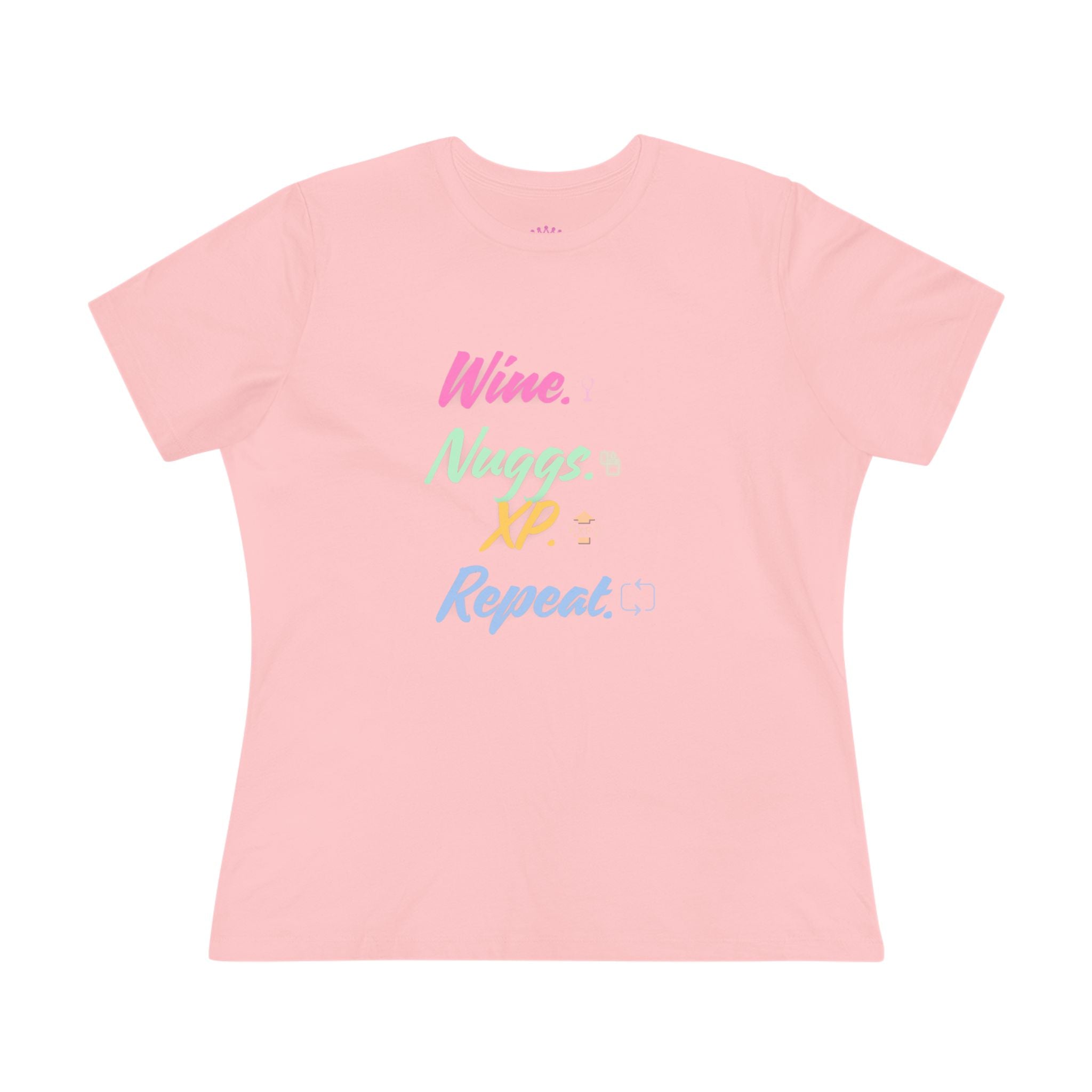 “Wine, Nuggs, XP, Repeat” Cozy Tee