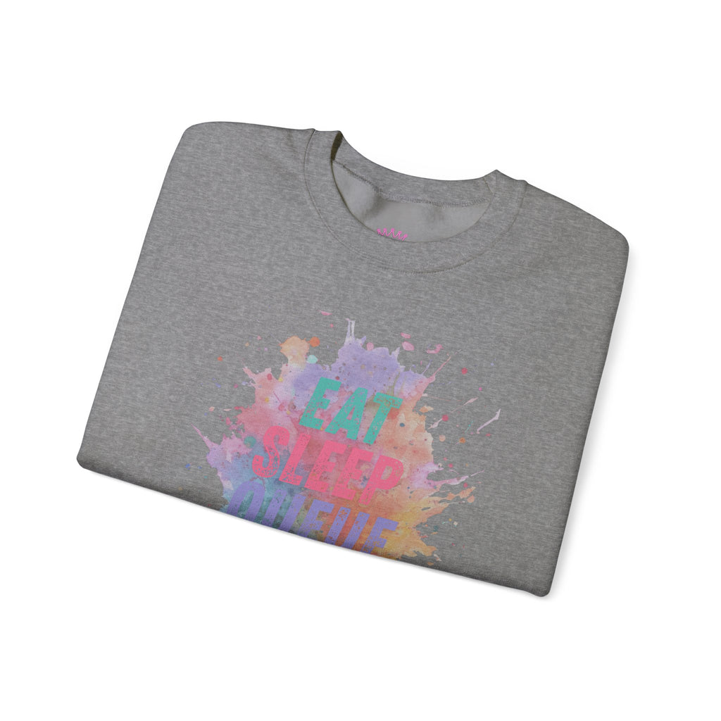 Eat Sleep Queue Repeat Crewneck Sweatshirt