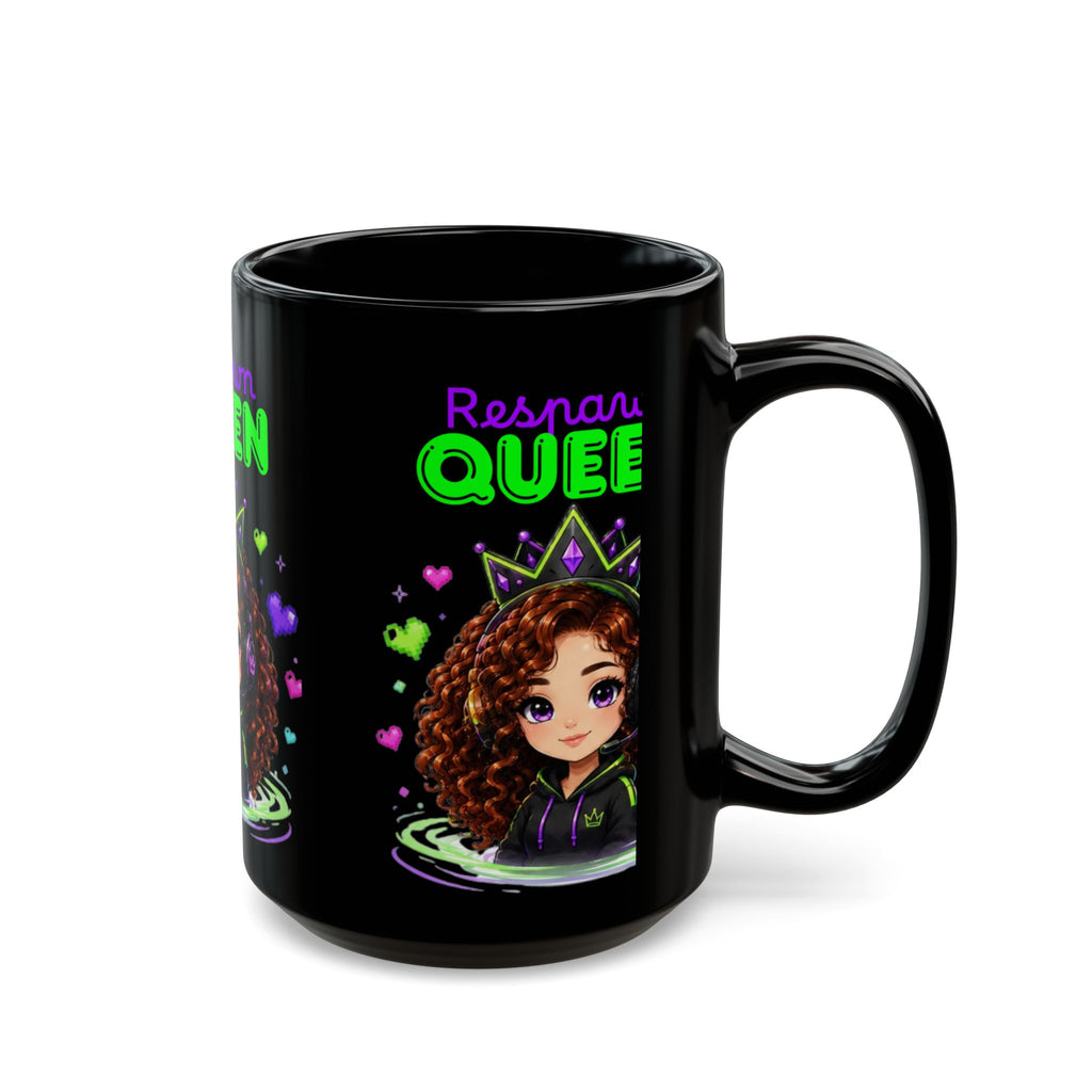 Chibi Queen Junie Black Mug