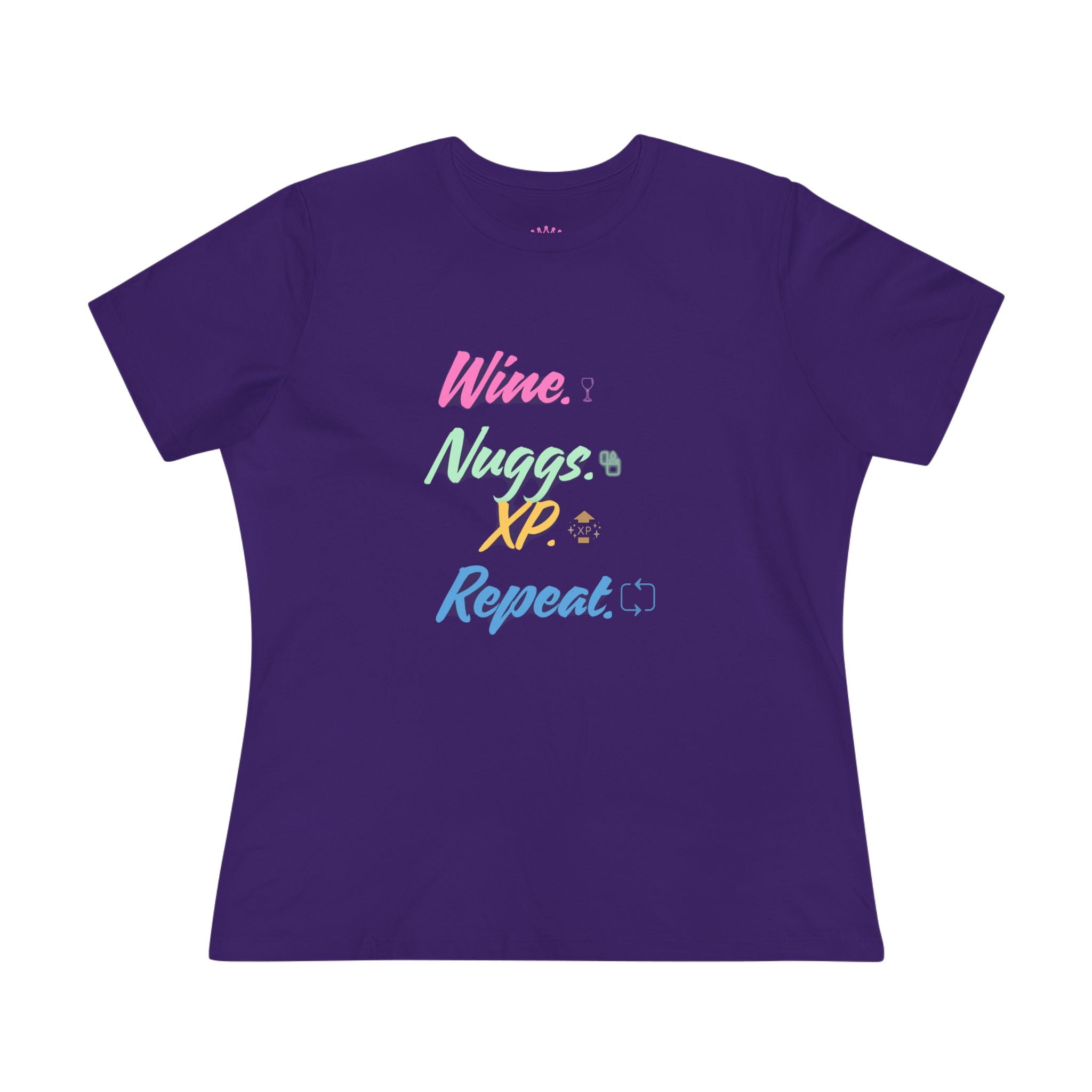 “Wine, Nuggs, XP, Repeat” Cozy Tee