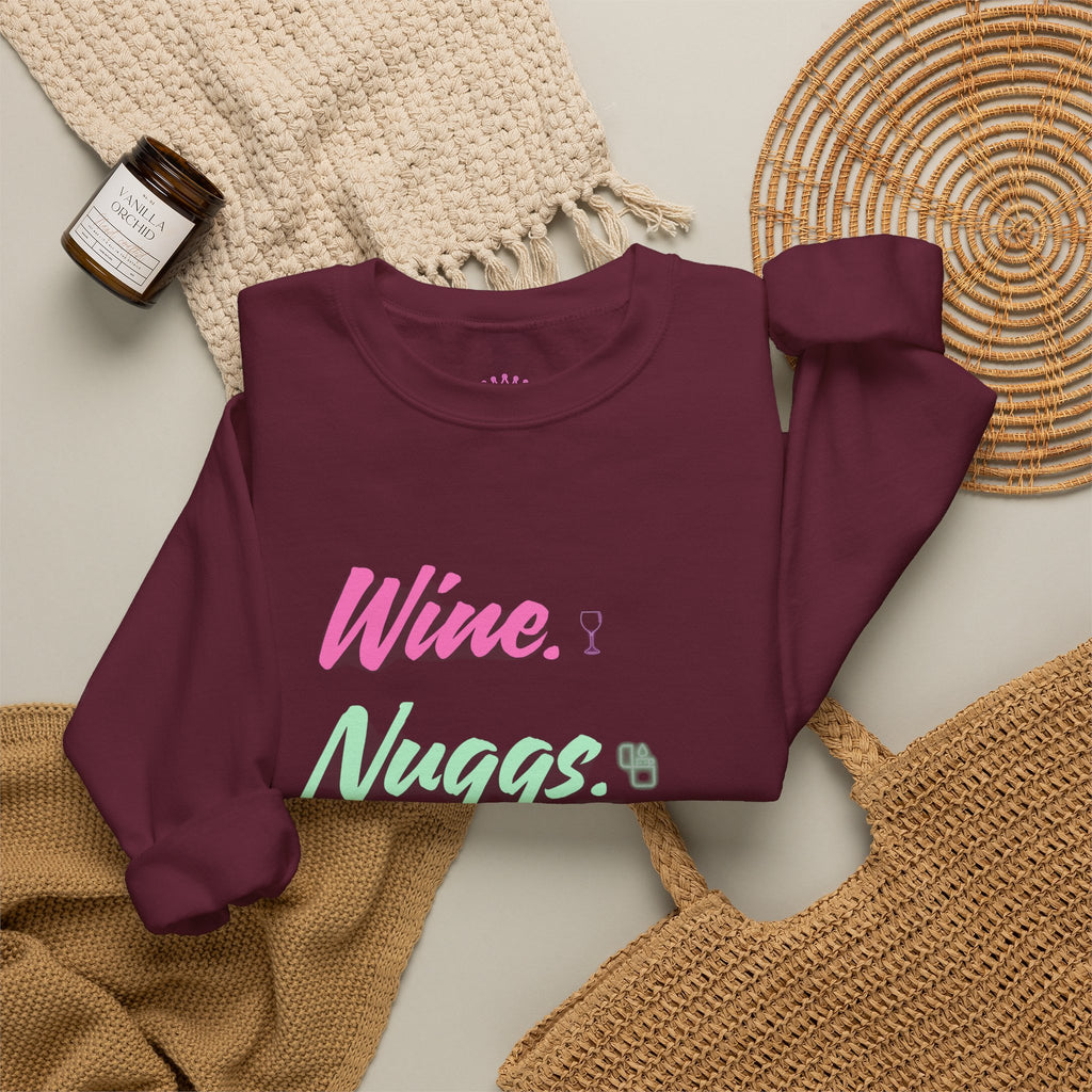 “Wine, Nuggs, XP, Repeat” Crewneck Sweatshirt