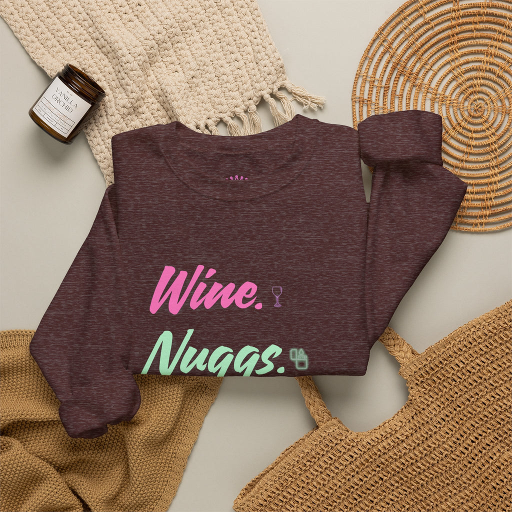“Wine, Nuggs, XP, Repeat” Crewneck Sweatshirt