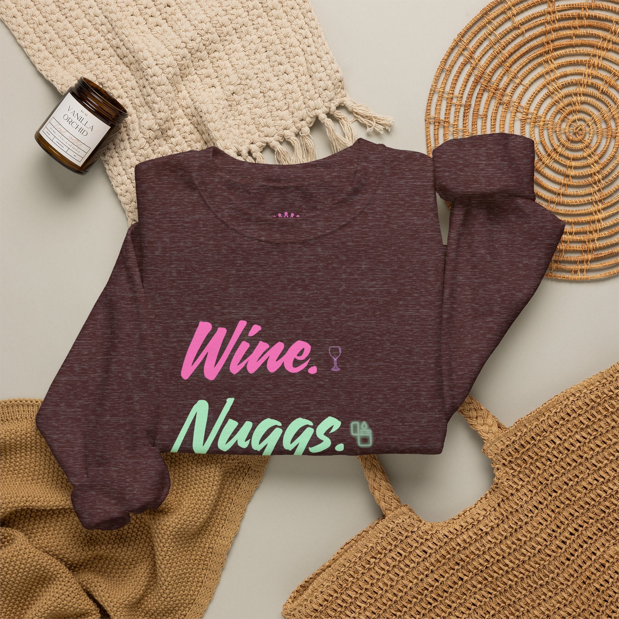 “Wine, Nuggs, XP, Repeat” Crewneck Sweatshirt