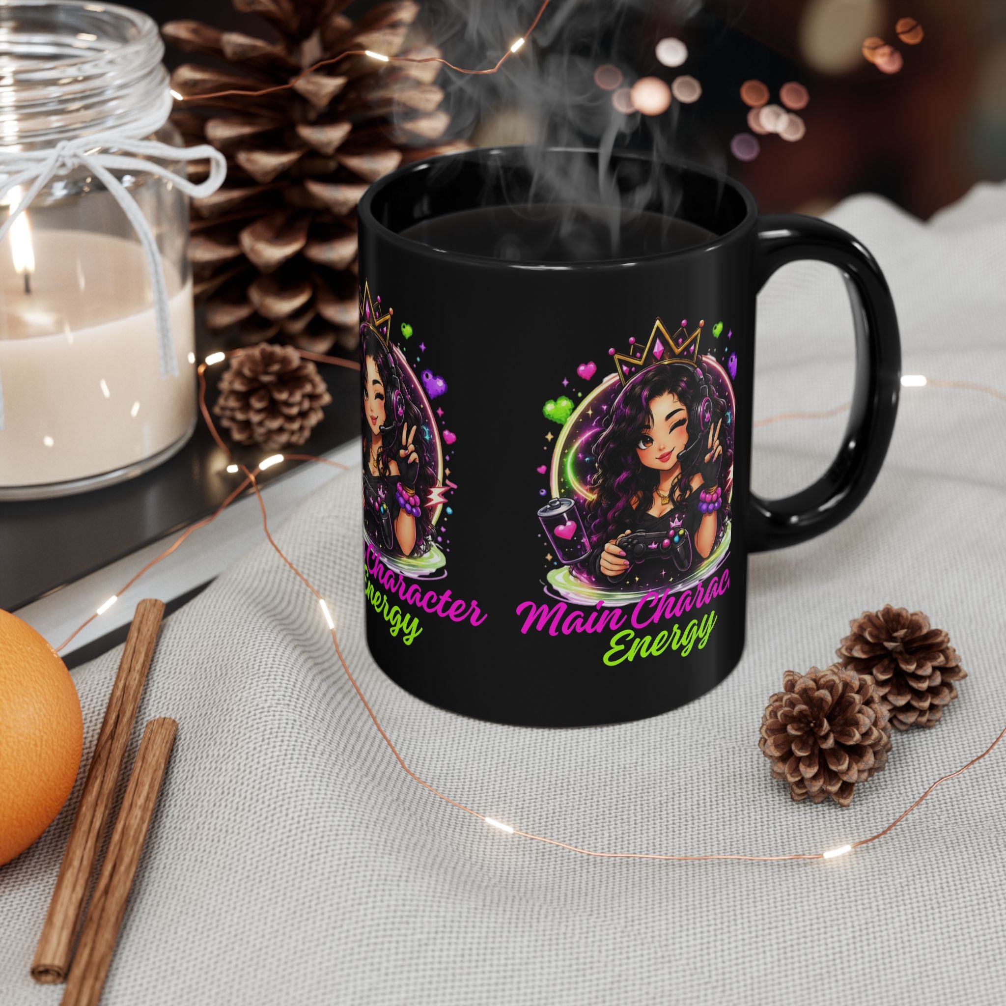 Gamer Ember “MCE” Black Mug