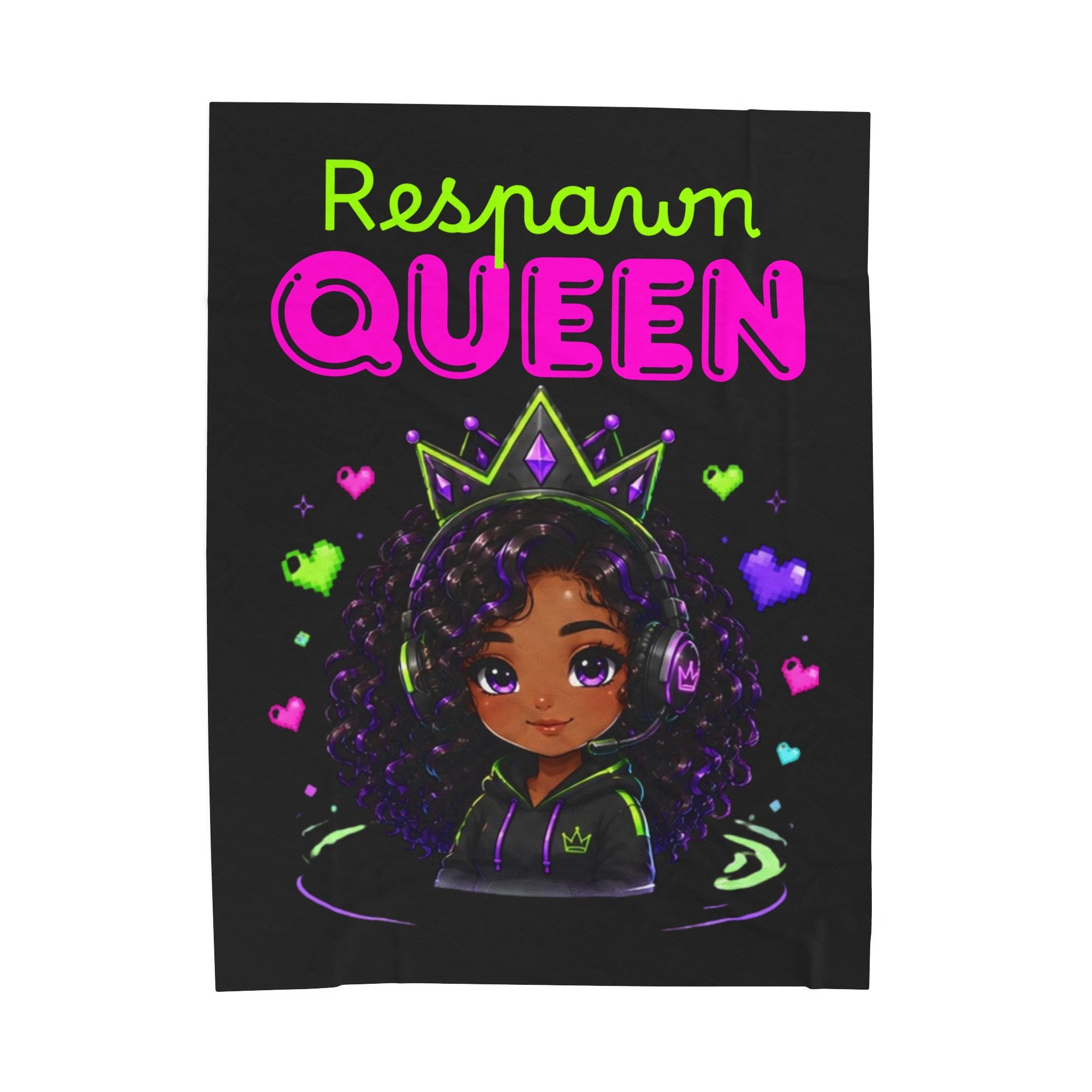 Chibi Queen Raven Plush Blanket