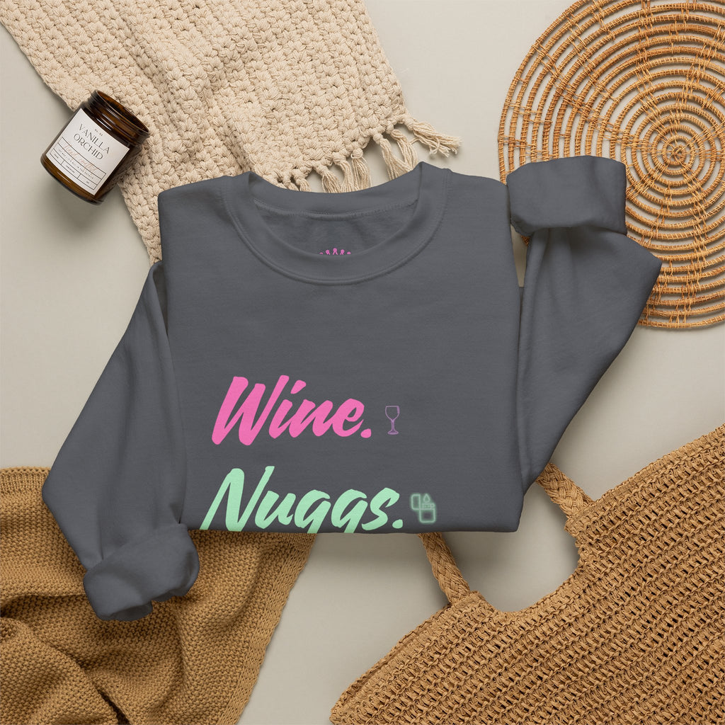 “Wine, Nuggs, XP, Repeat” Crewneck Sweatshirt