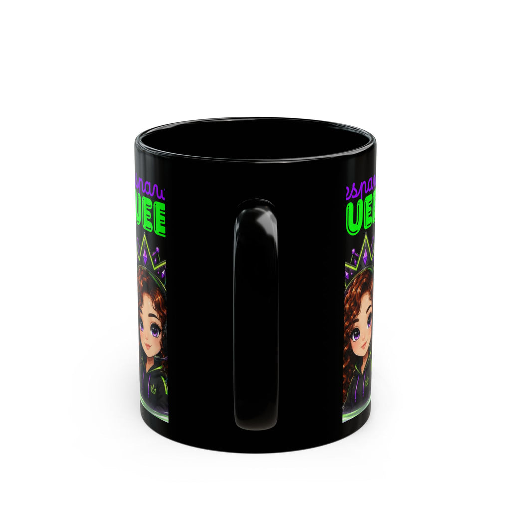 Chibi Queen Junie Black Mug