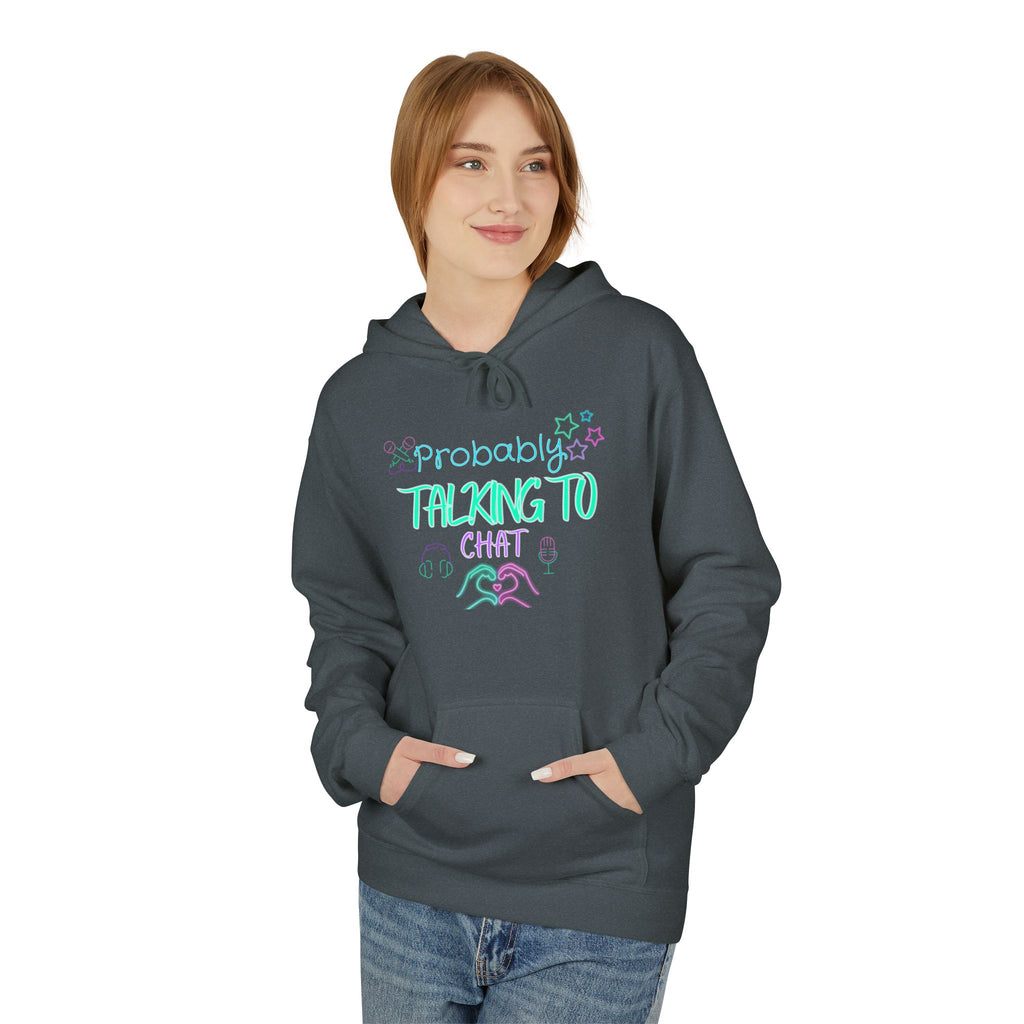 “Talking to Chat” Softstyle Fleece Hoodie
