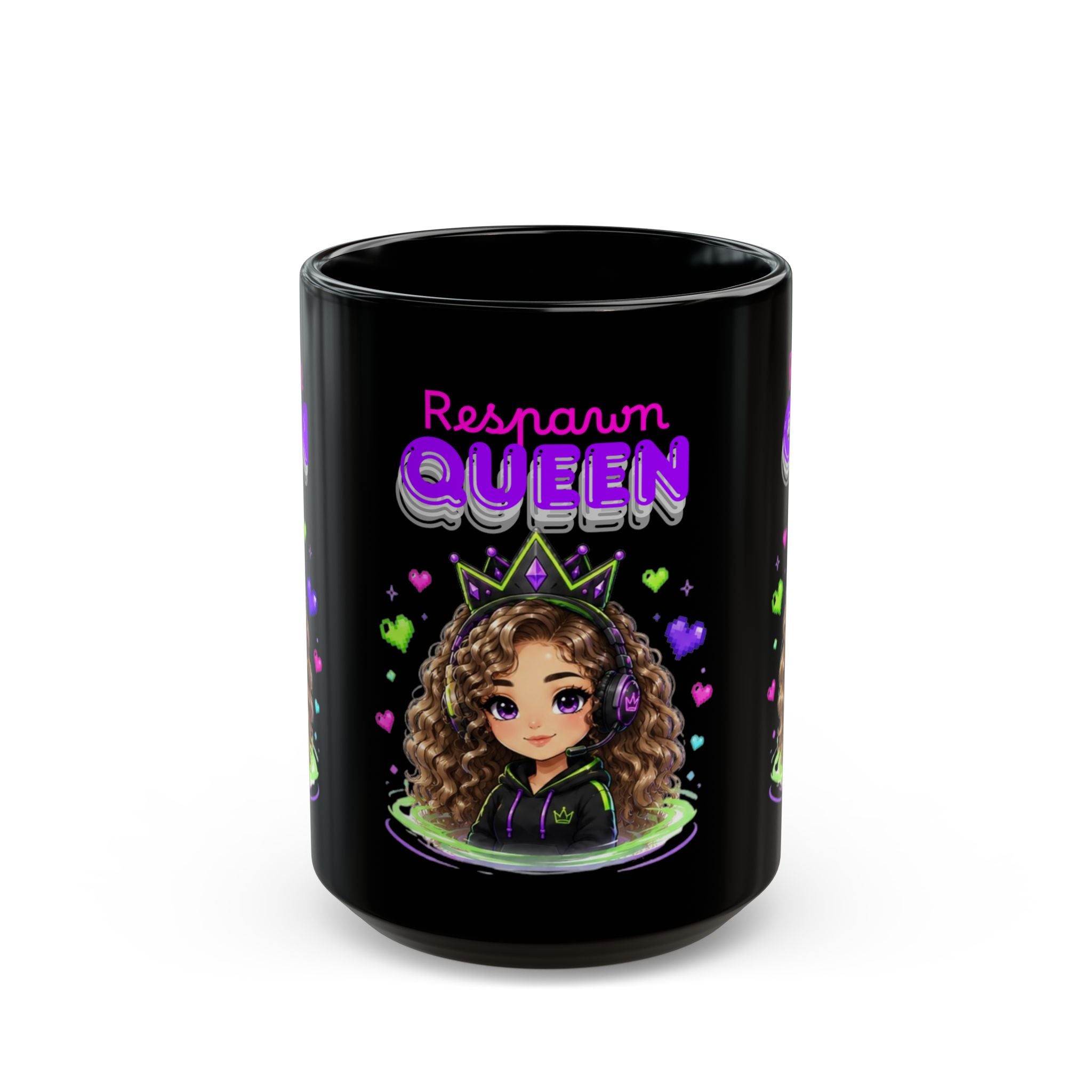 Chibi Queen Poppy Black Mug