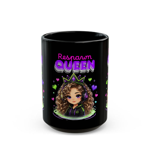 Chibi Queen Poppy Black Mug