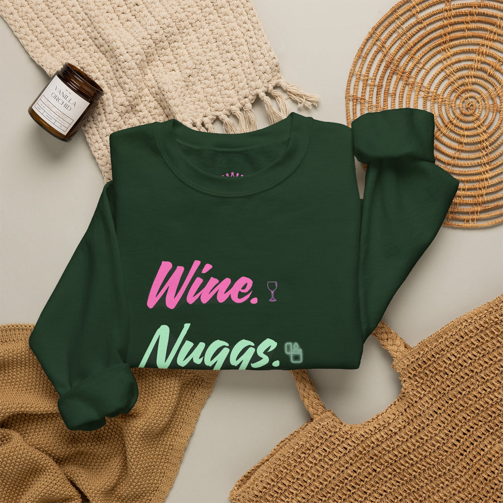 “Wine, Nuggs, XP, Repeat” Crewneck Sweatshirt