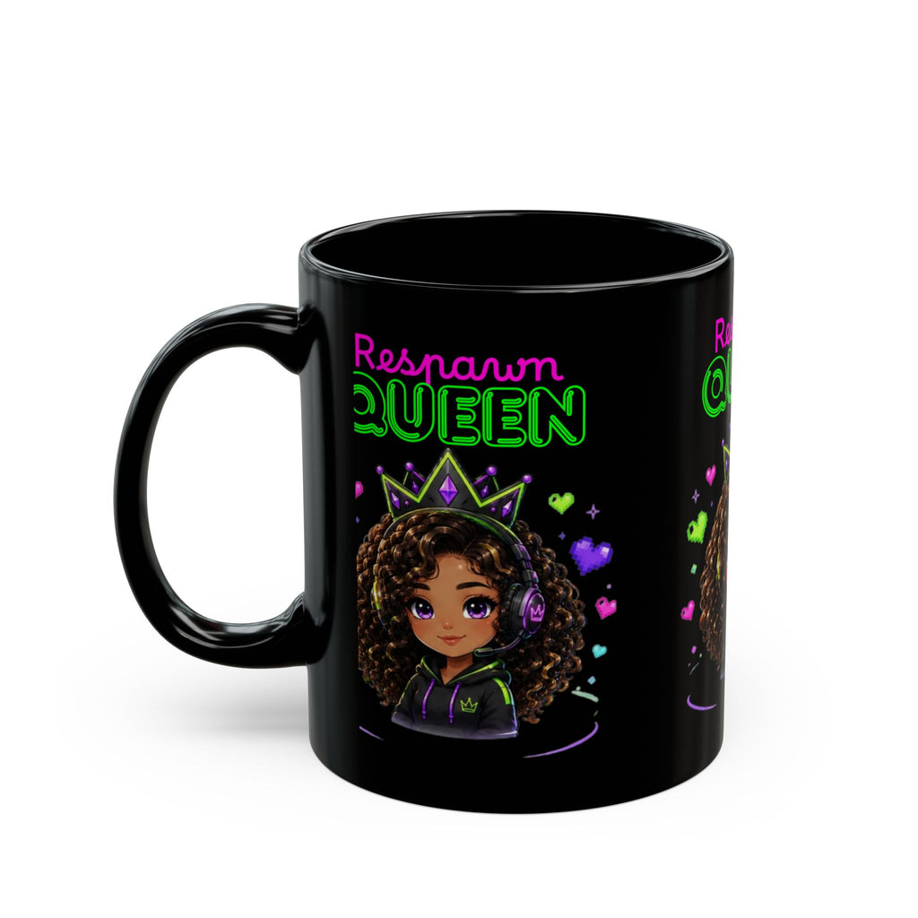 Chibi Queen Phoenix Black Mug