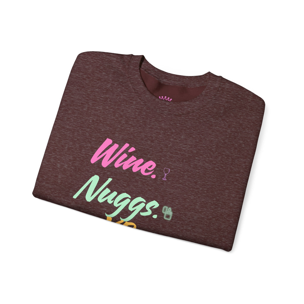 “Wine, Nuggs, XP, Repeat” Crewneck Sweatshirt
