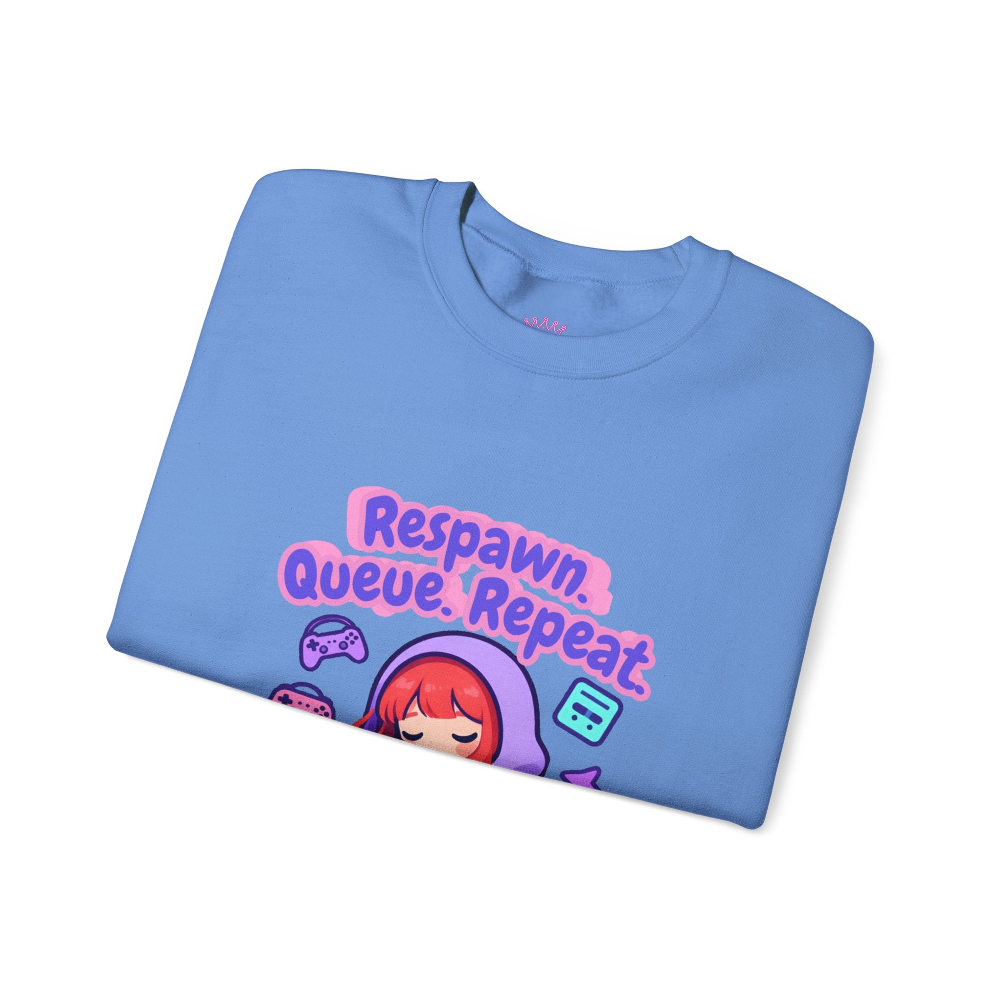 Respawn, Queue, Repeat Cozy Sweatshirt