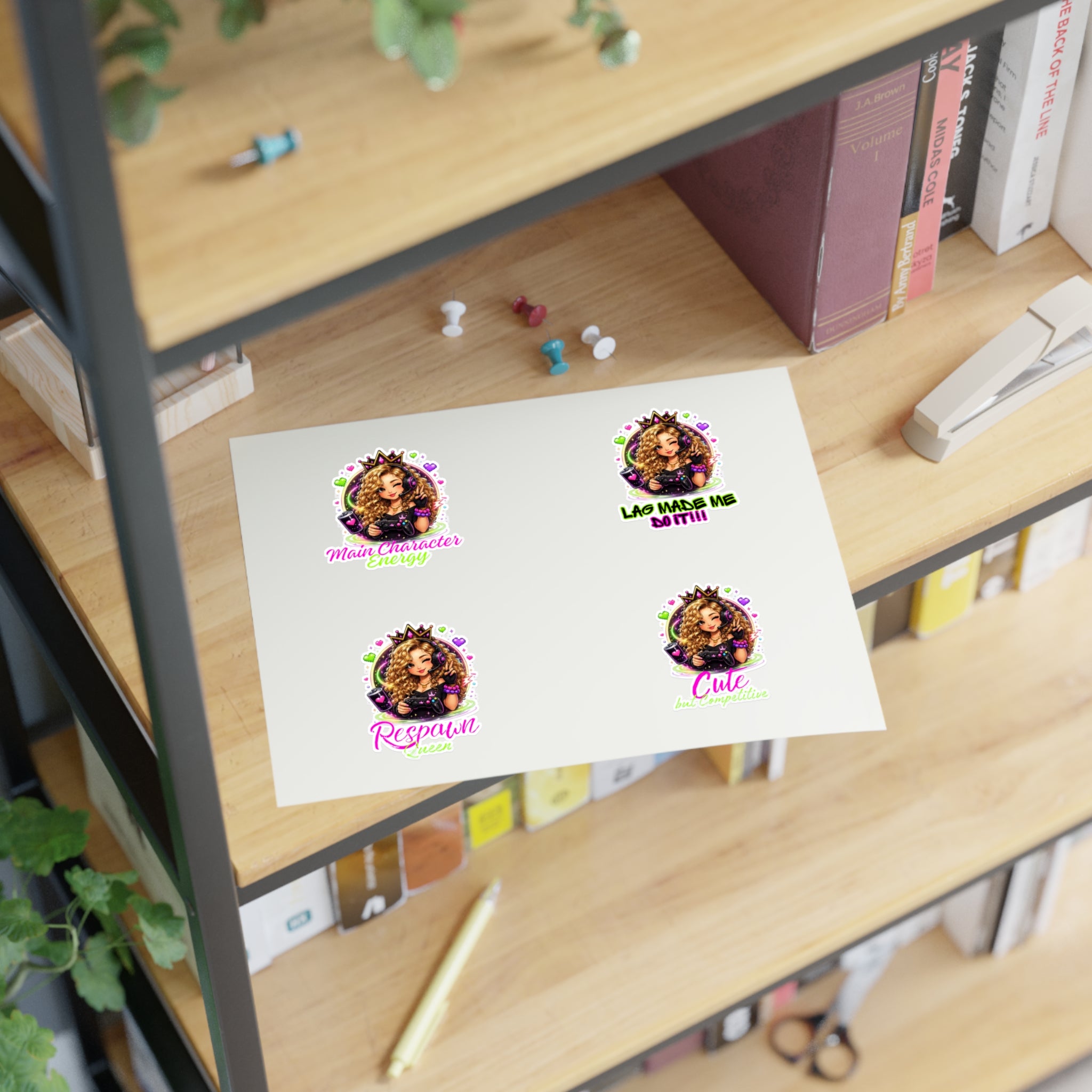 Gamer Aria Sticker Sheets