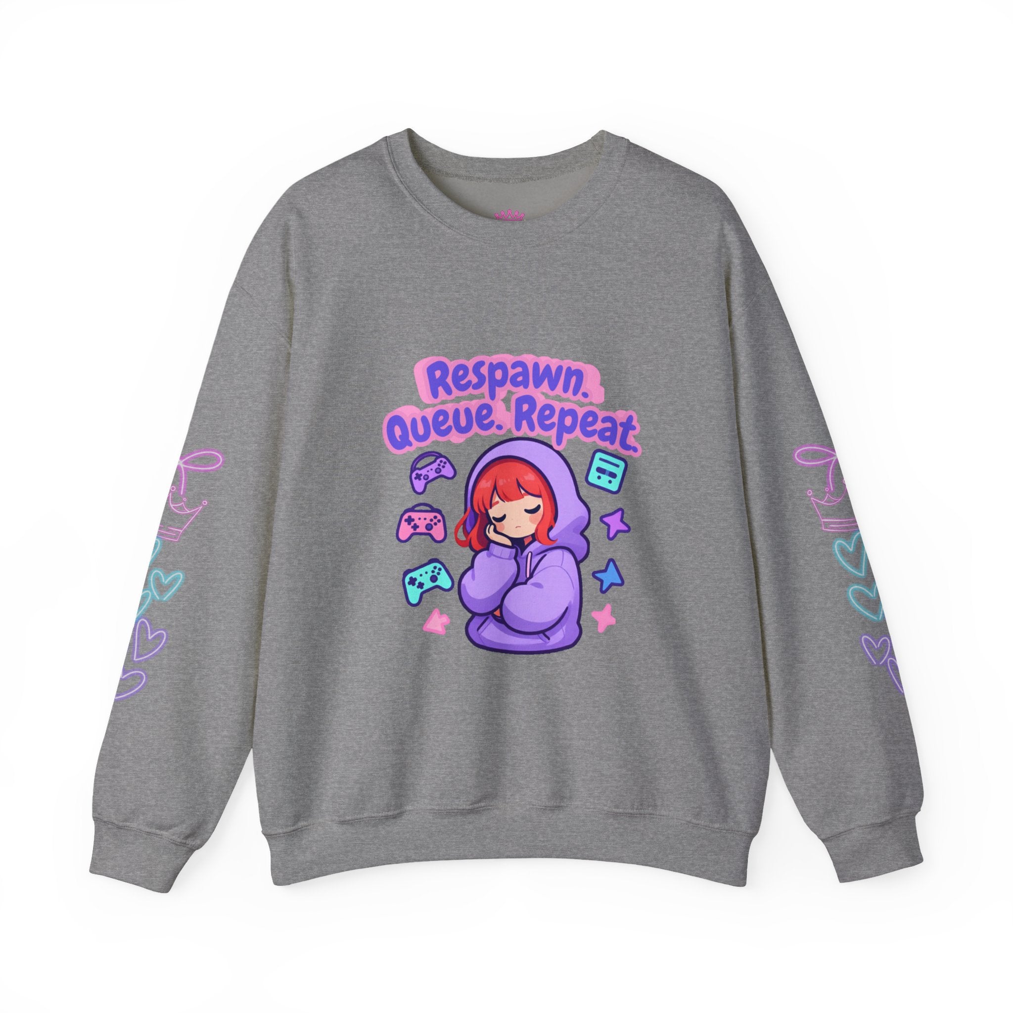 Respawn, Queue, Repeat Cozy Sweatshirt