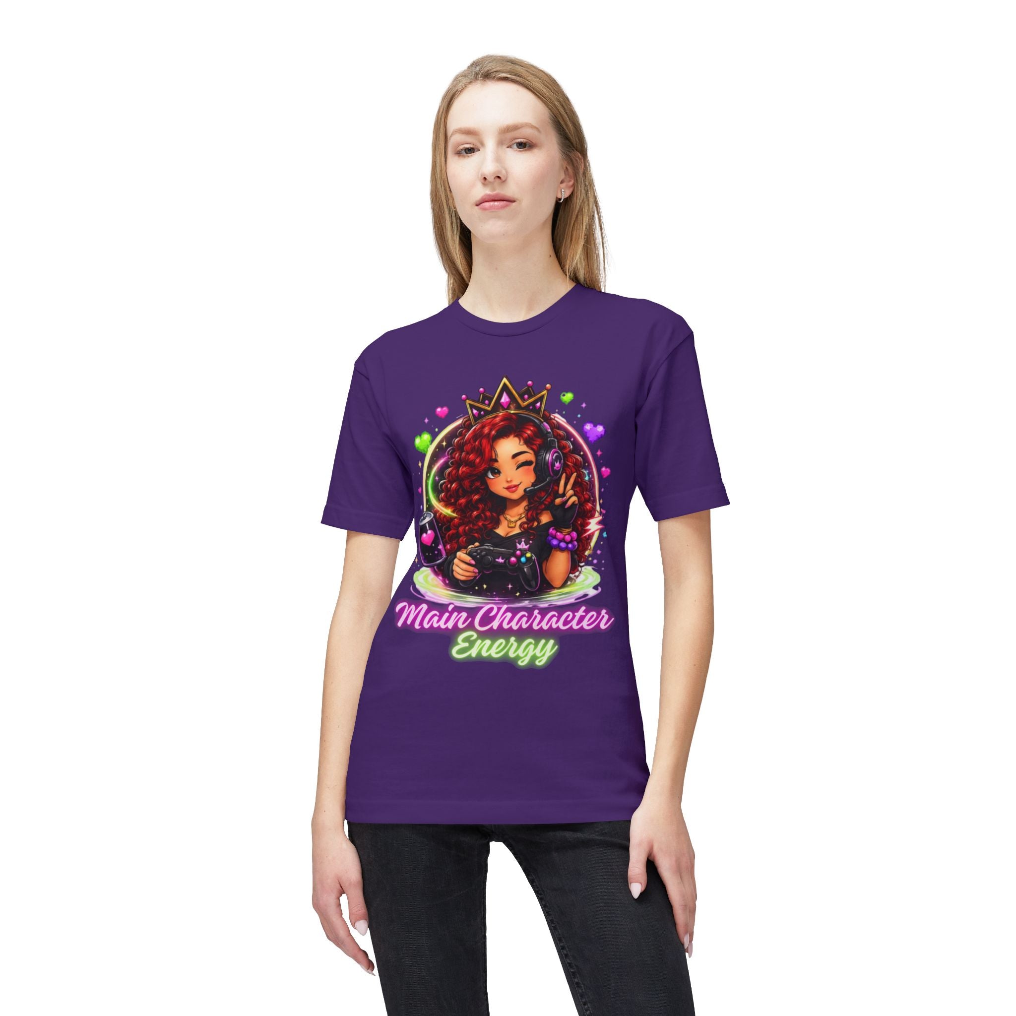 Gamer Queen T-Shirt — Afro Gamer Crown Graphic Tee