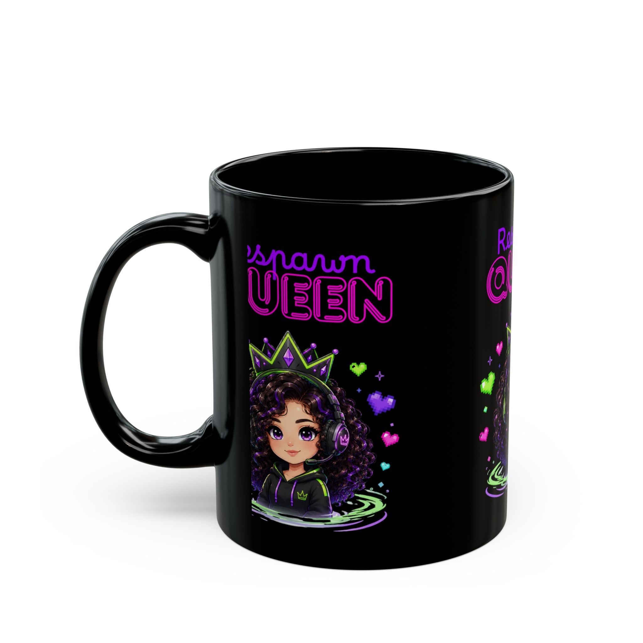 Chibi Queen Sprite Black Mug
