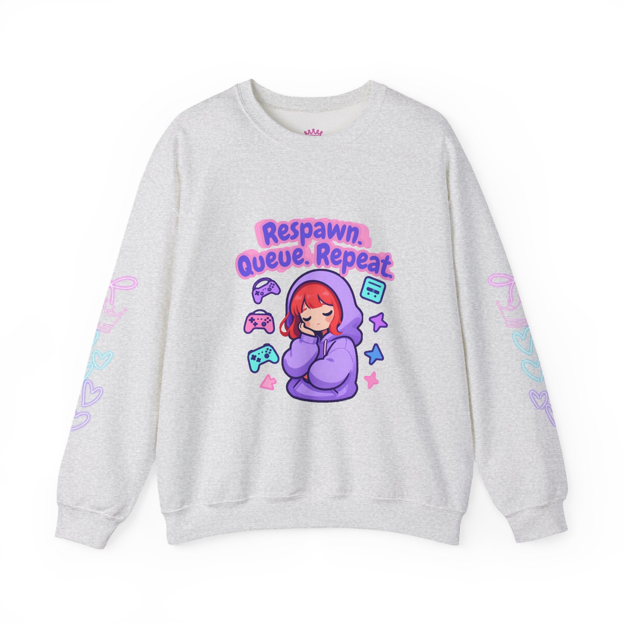 Respawn, Queue, Repeat Cozy Sweatshirt