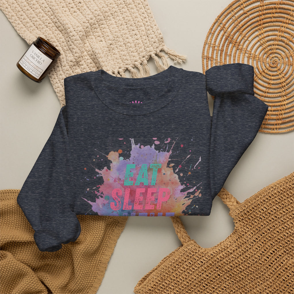 Eat Sleep Queue Repeat Crewneck Sweatshirt