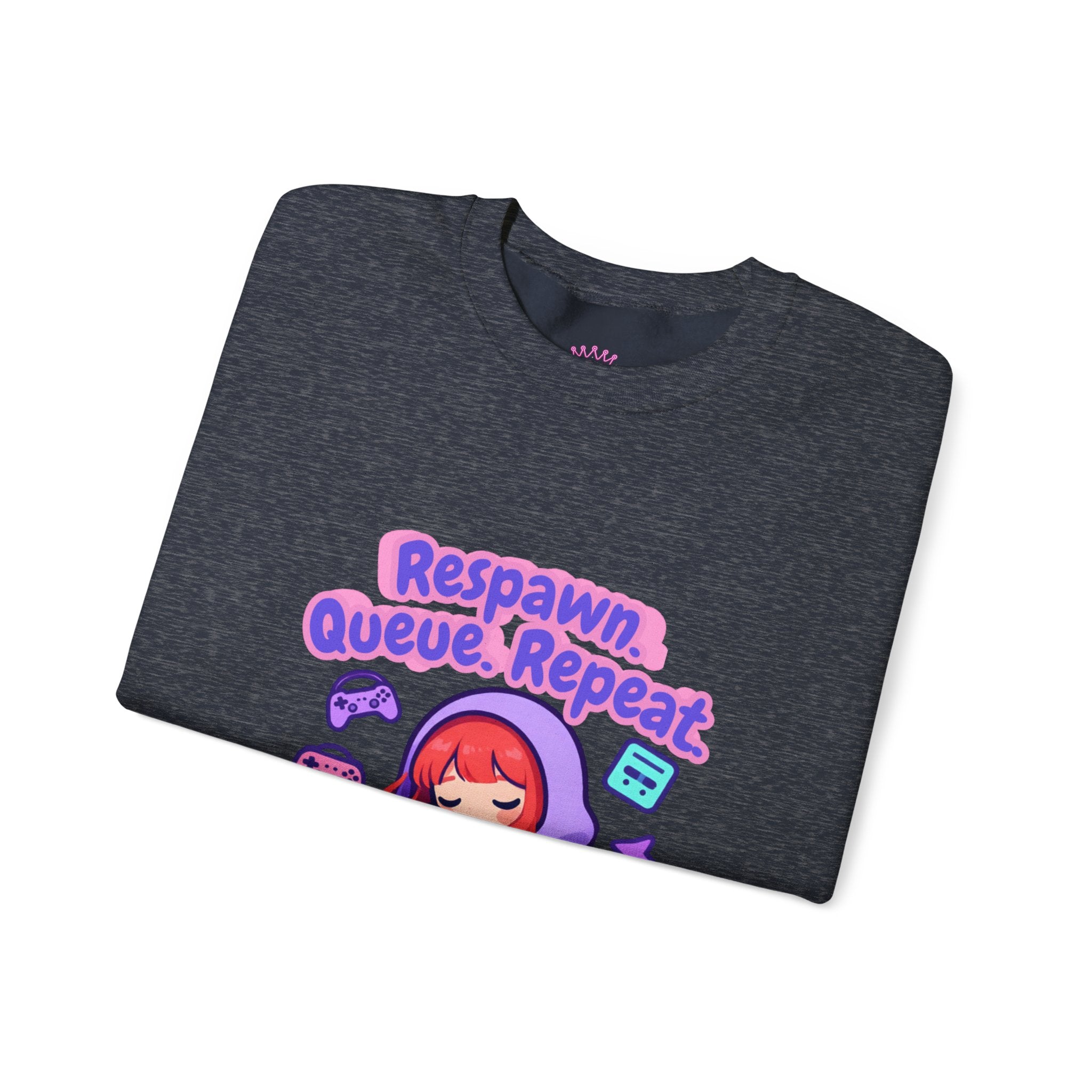 Respawn, Queue, Repeat Cozy Sweatshirt