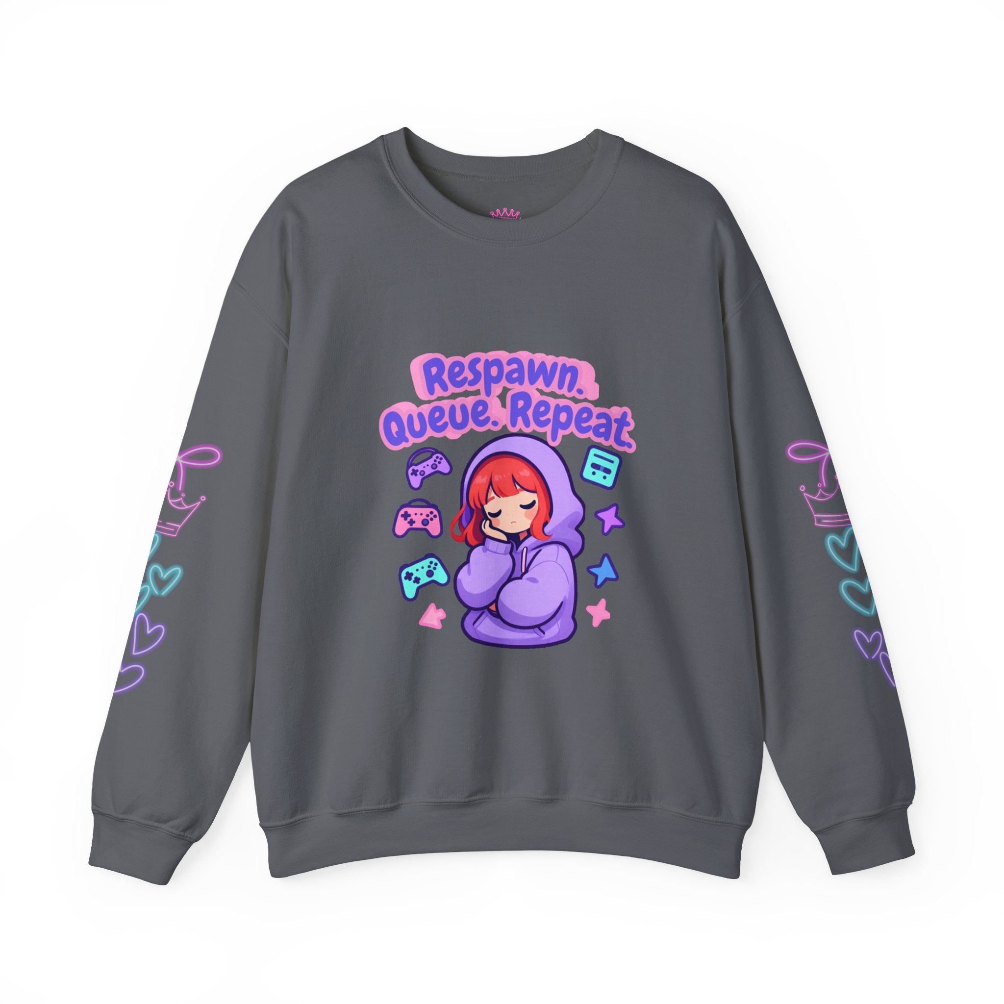 Respawn, Queue, Repeat Cozy Sweatshirt
