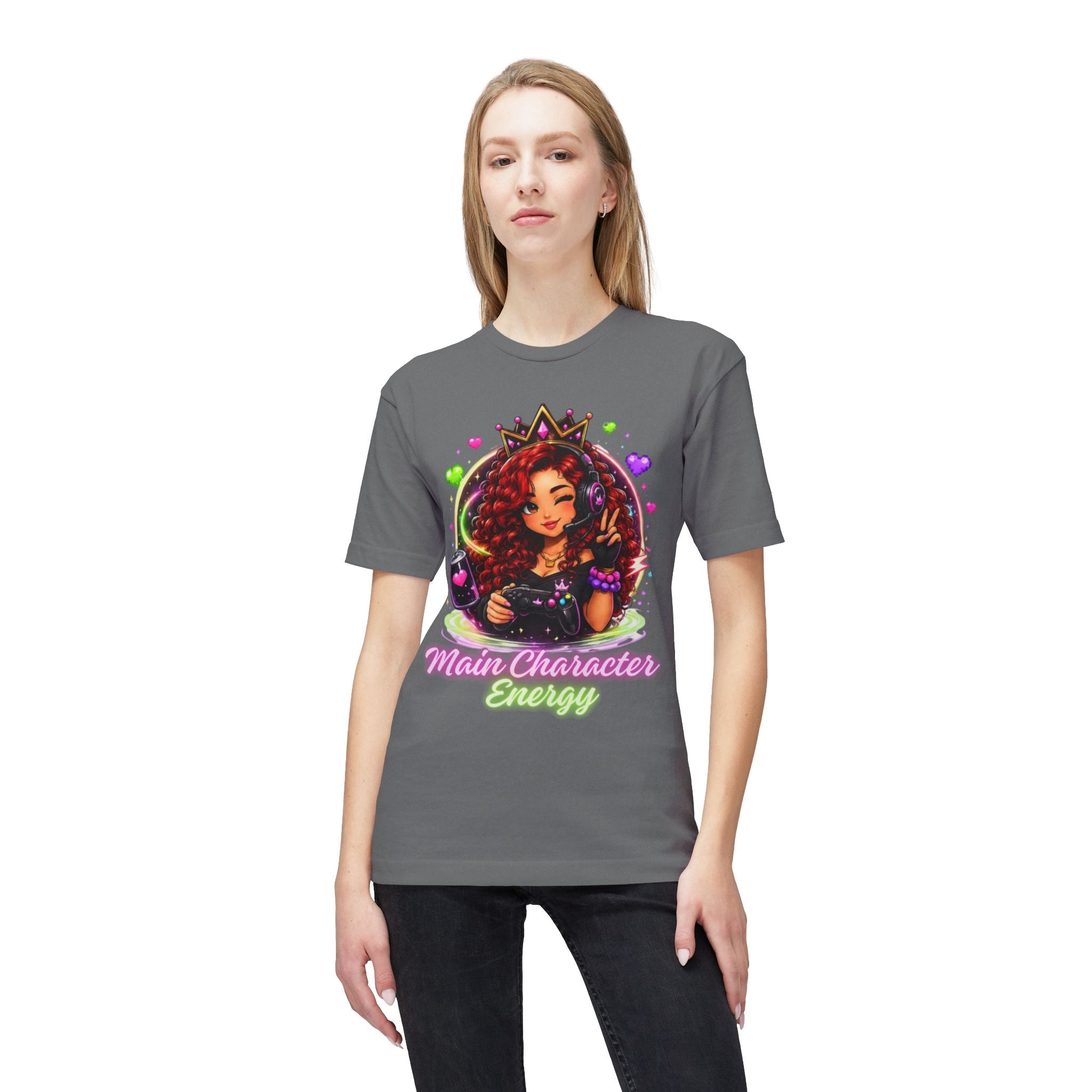Gamer Queen T-Shirt — Afro Gamer Crown Graphic Tee