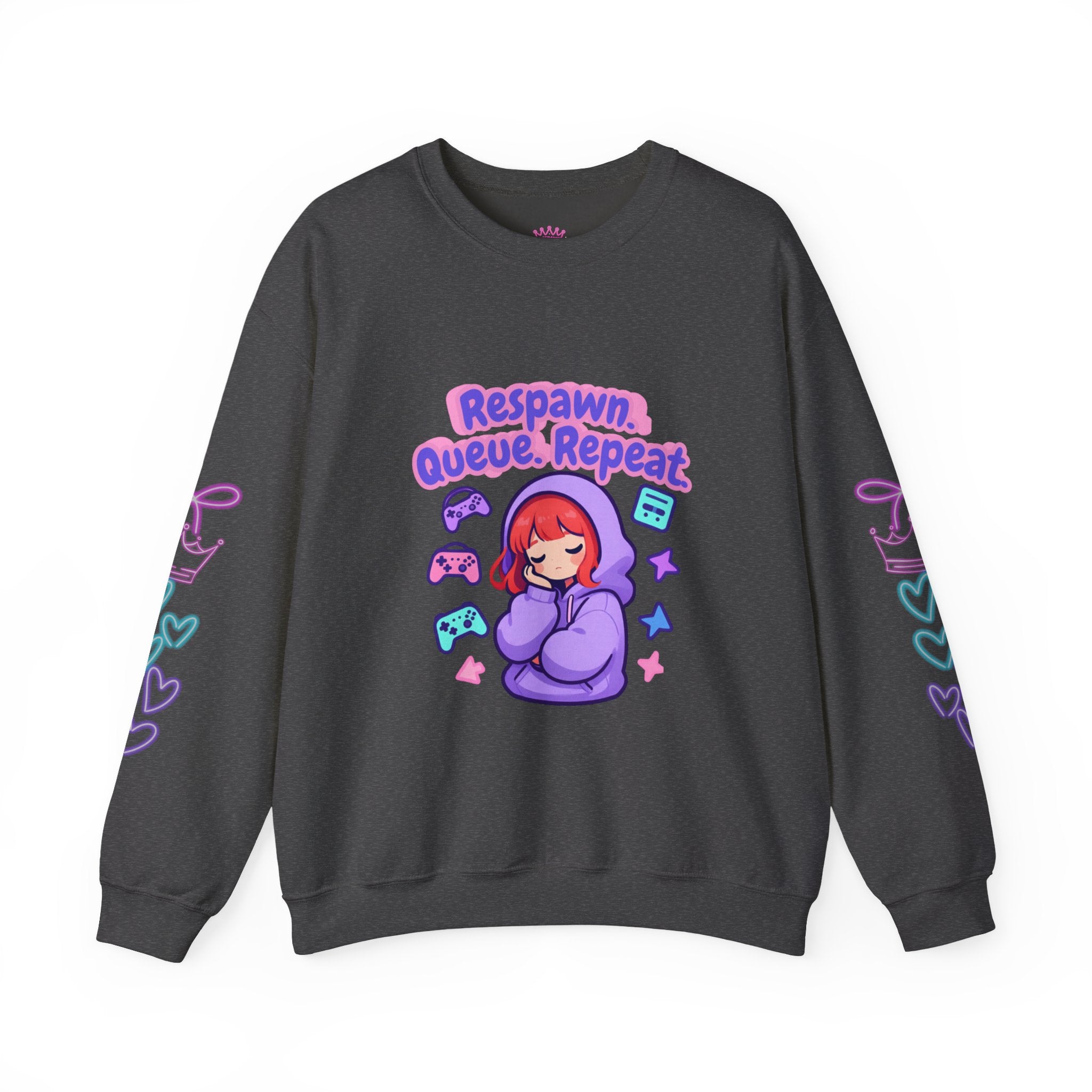Respawn, Queue, Repeat Cozy Sweatshirt