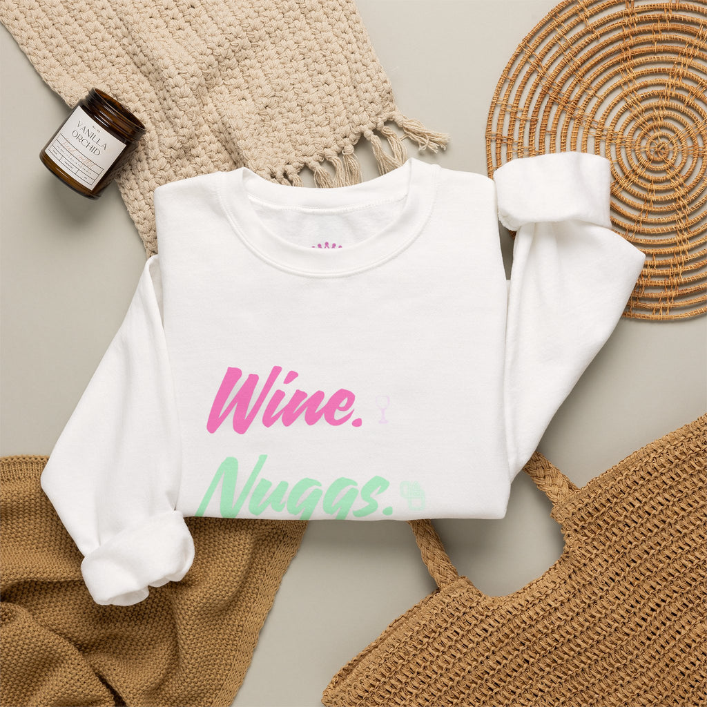 “Wine, Nuggs, XP, Repeat” Crewneck Sweatshirt