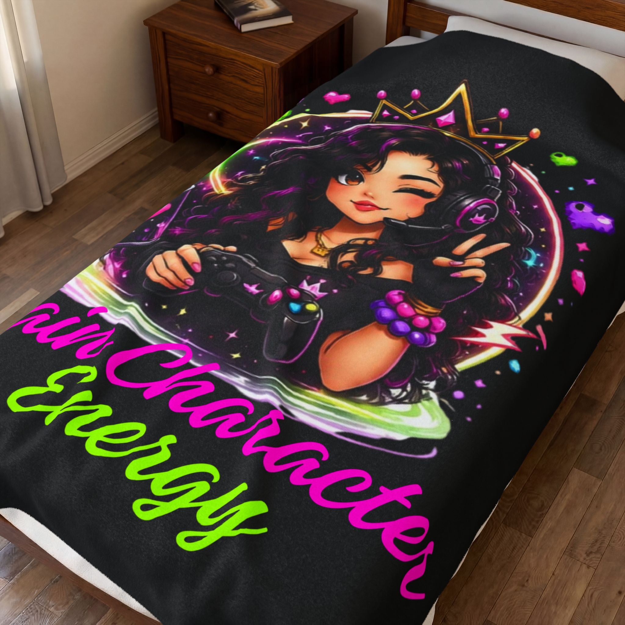 Gamer Ember “MCE” Plush Blanket