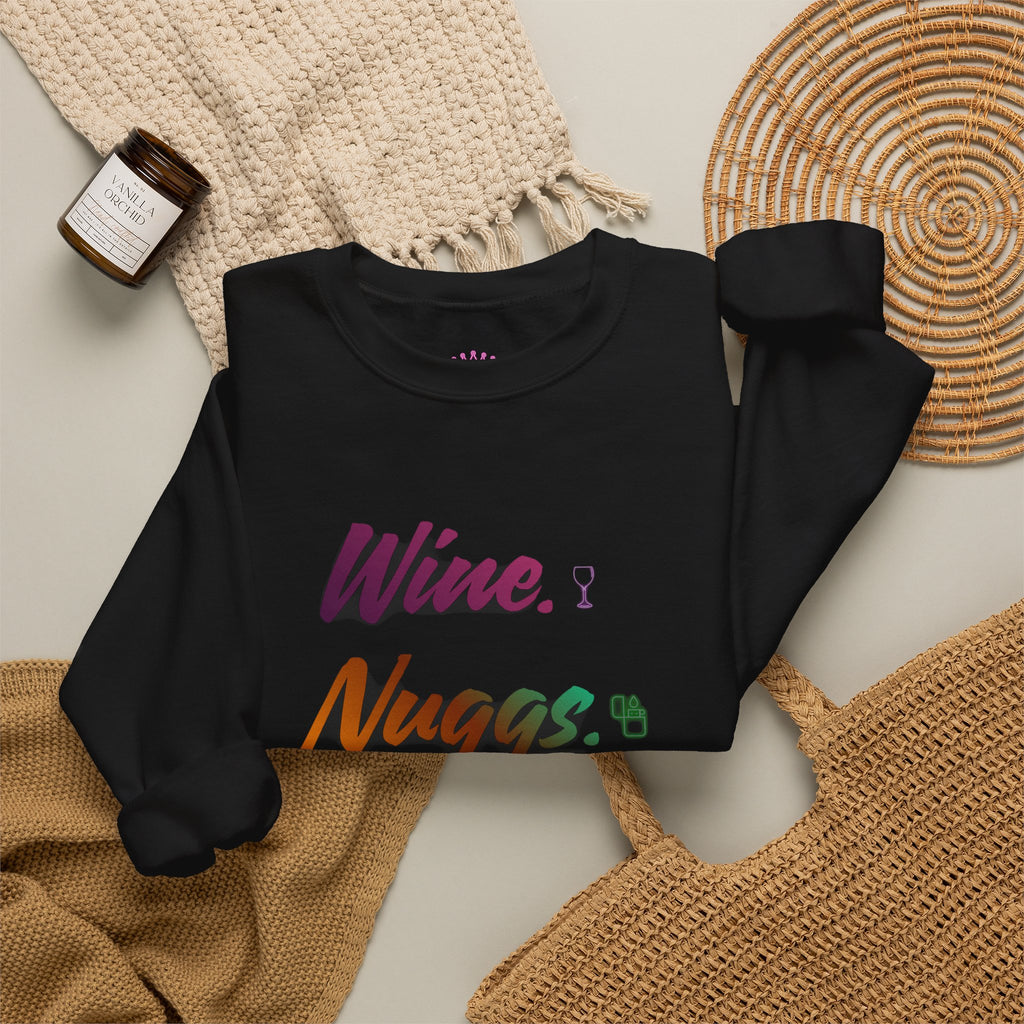 “Wine, Nuggs, XP, Repeat” Crewneck Sweatshirt