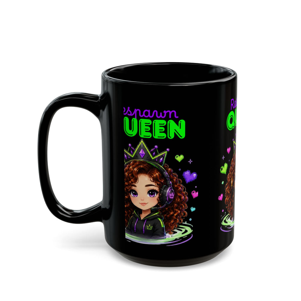 Chibi Queen Junie Black Mug