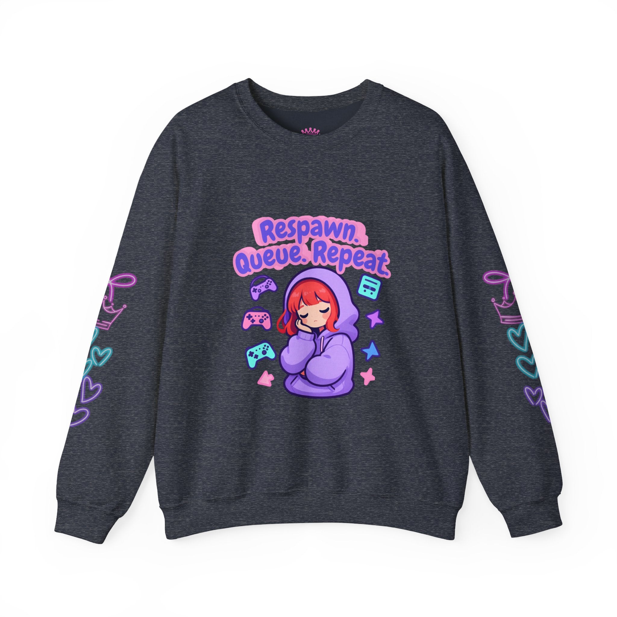 Respawn, Queue, Repeat Cozy Sweatshirt