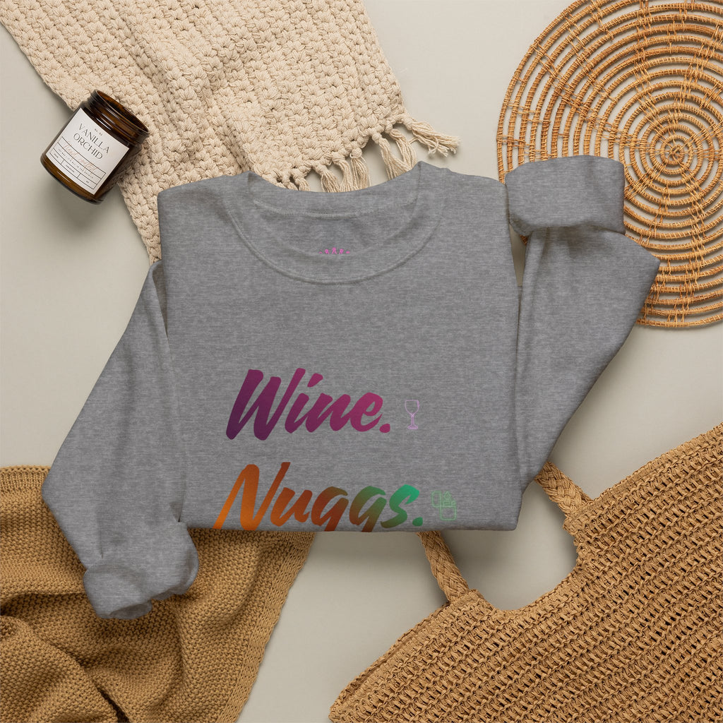 “Wine, Nuggs, XP, Repeat” Crewneck Sweatshirt