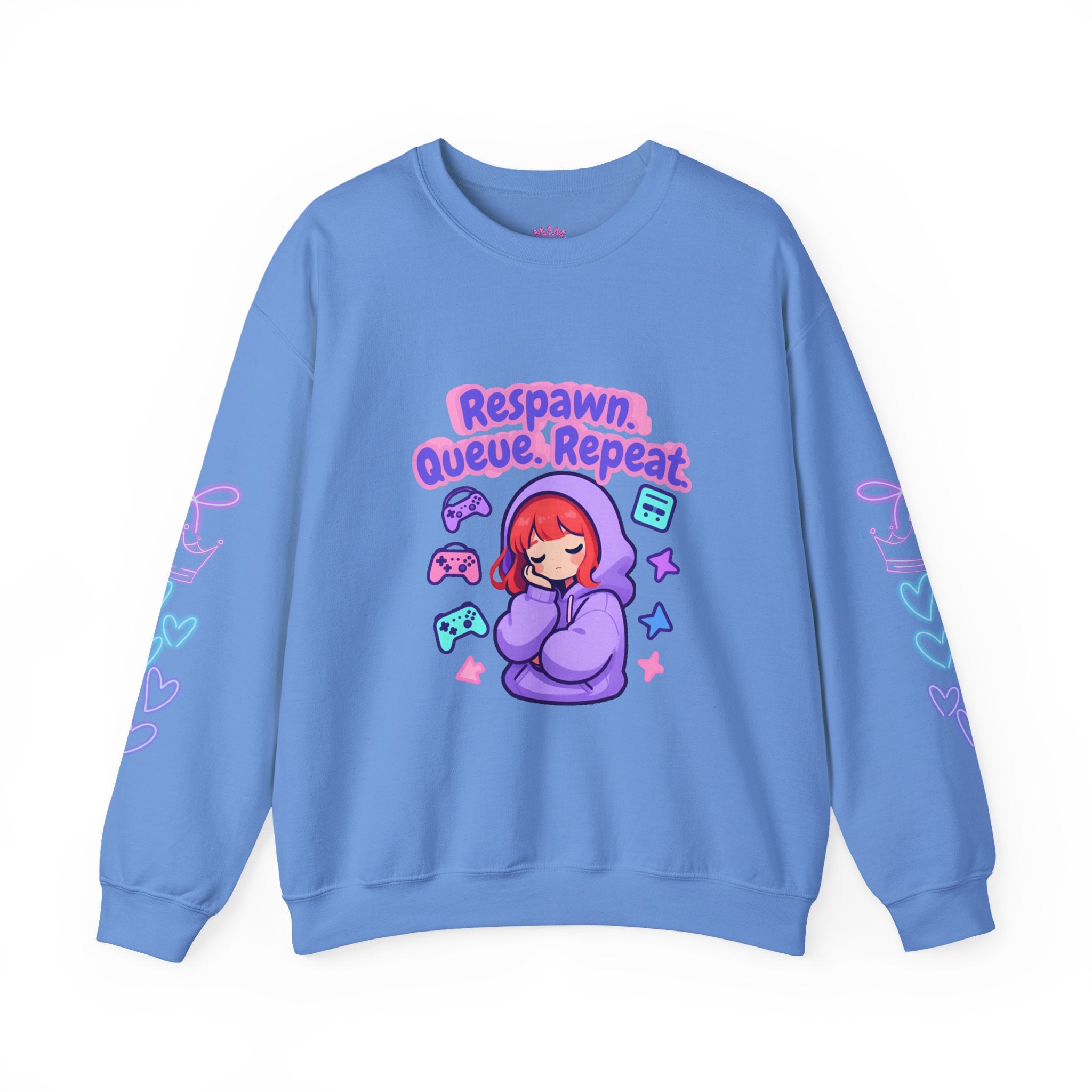 Respawn, Queue, Repeat Cozy Sweatshirt