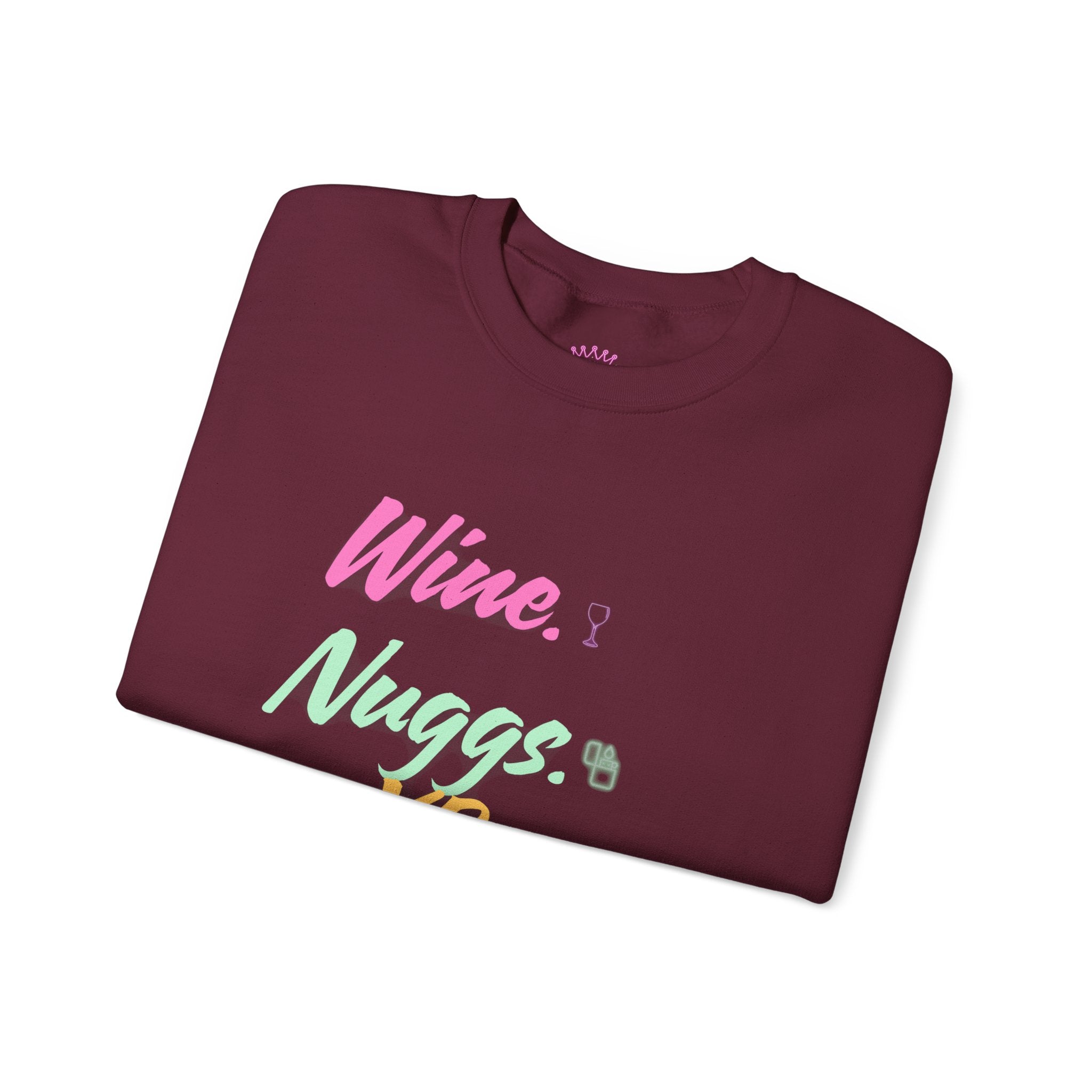 “Wine, Nuggs, XP, Repeat” Crewneck Sweatshirt