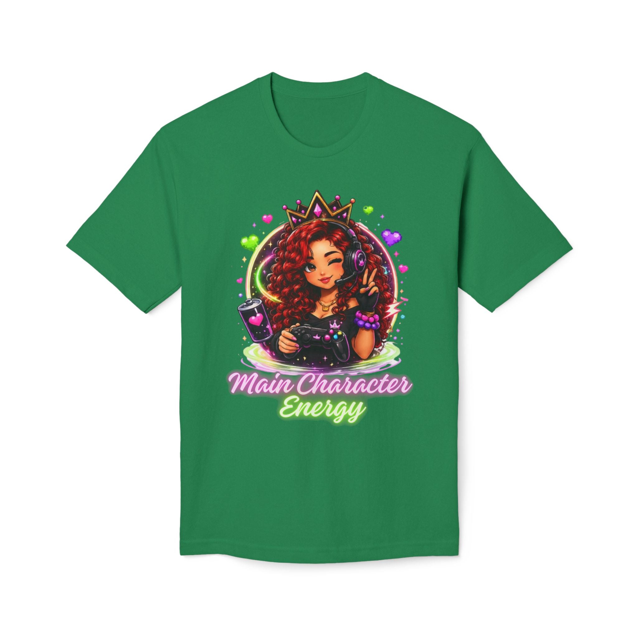 Gamer Queen T-Shirt — Afro Gamer Crown Graphic Tee