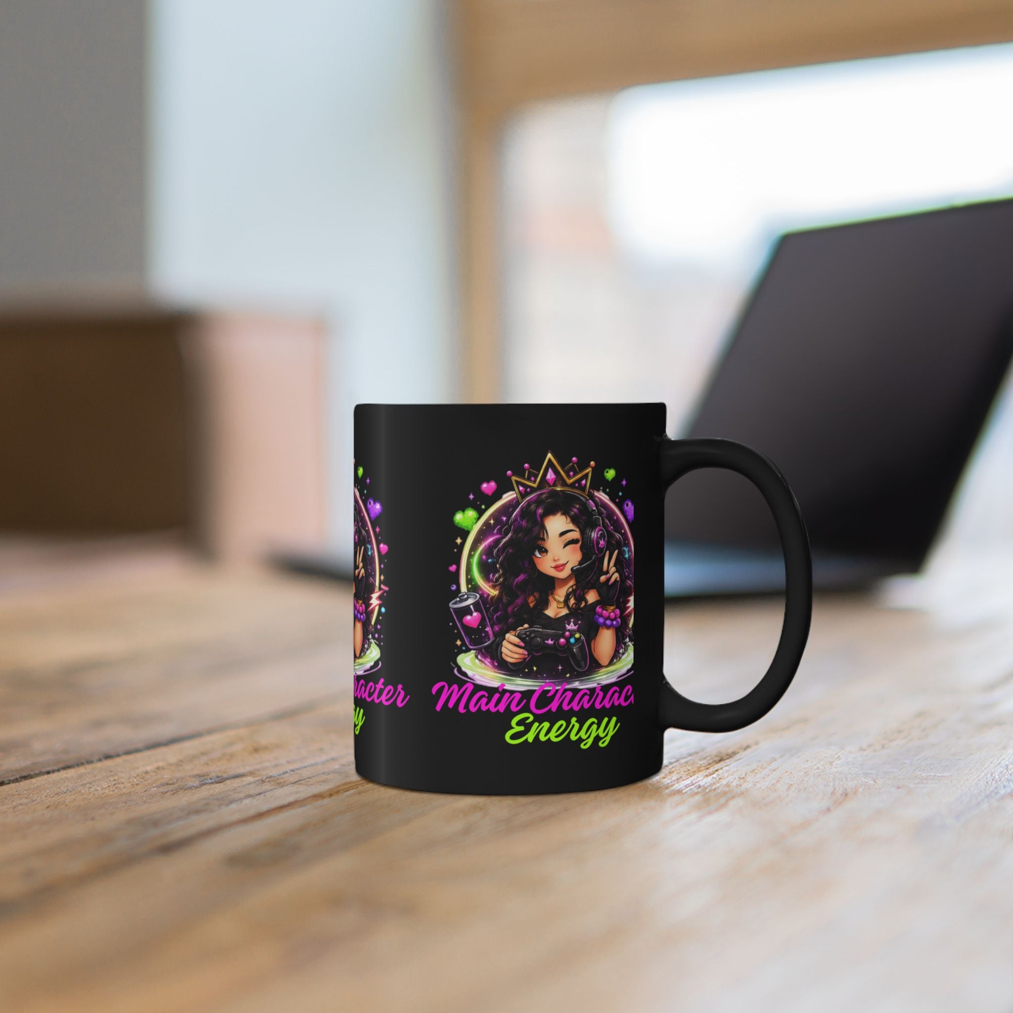 Gamer Ember “MCE” Black Mug