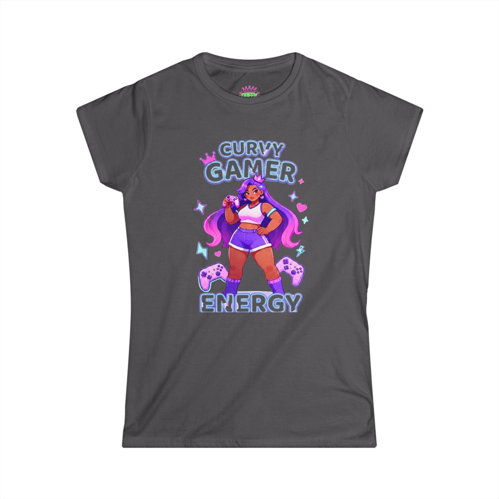 “Curvy Gamer Energy” Cozy Tee