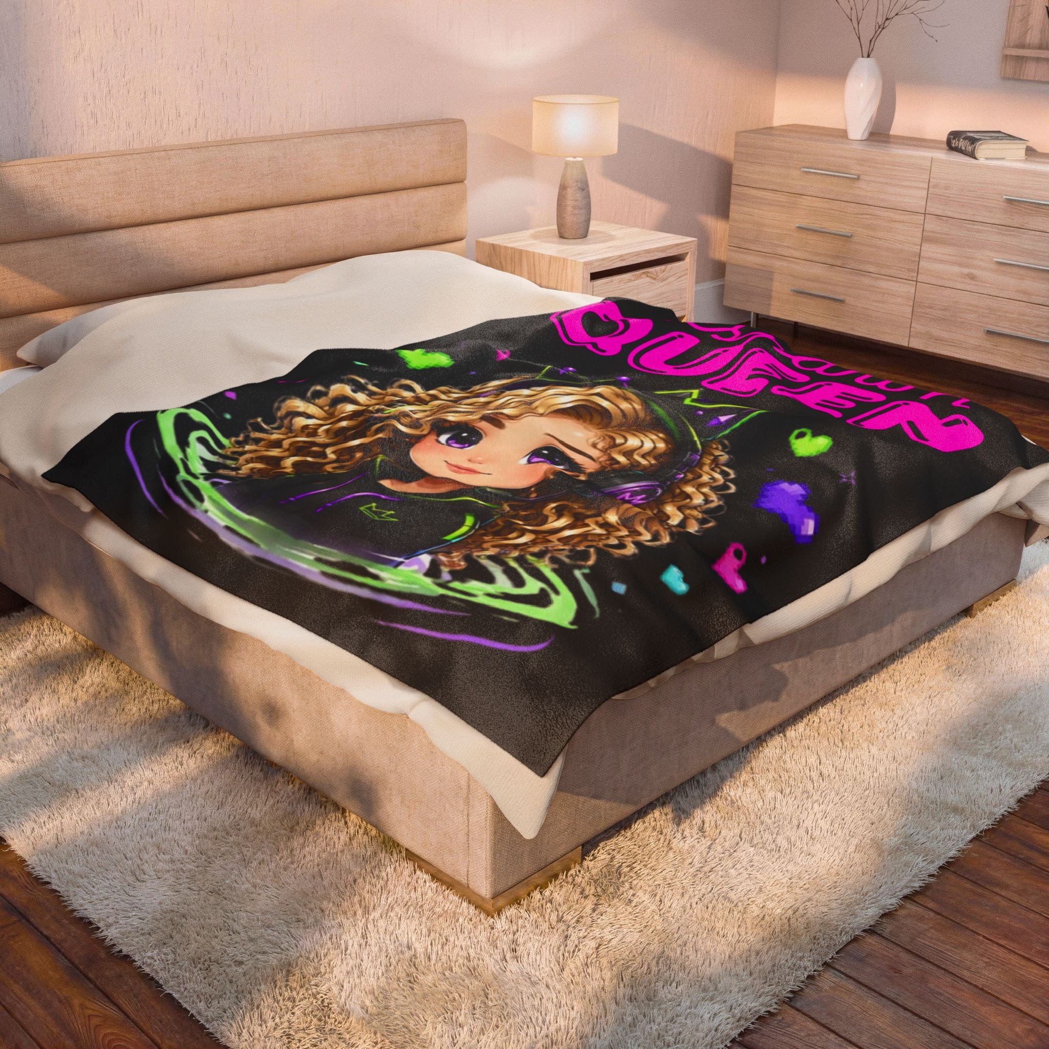 Chibi Queen Faye Plush Blanket