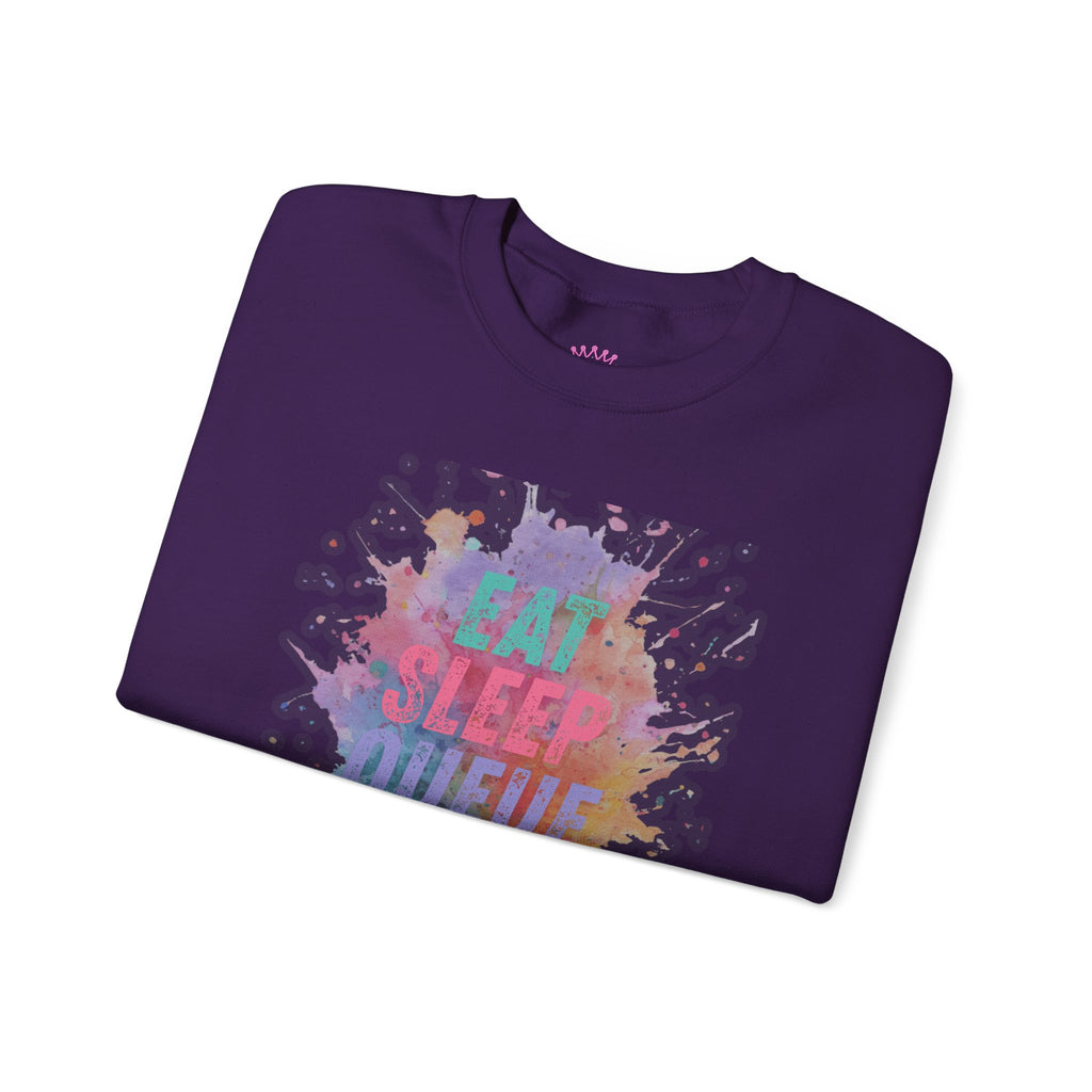 Eat Sleep Queue Repeat Crewneck Sweatshirt