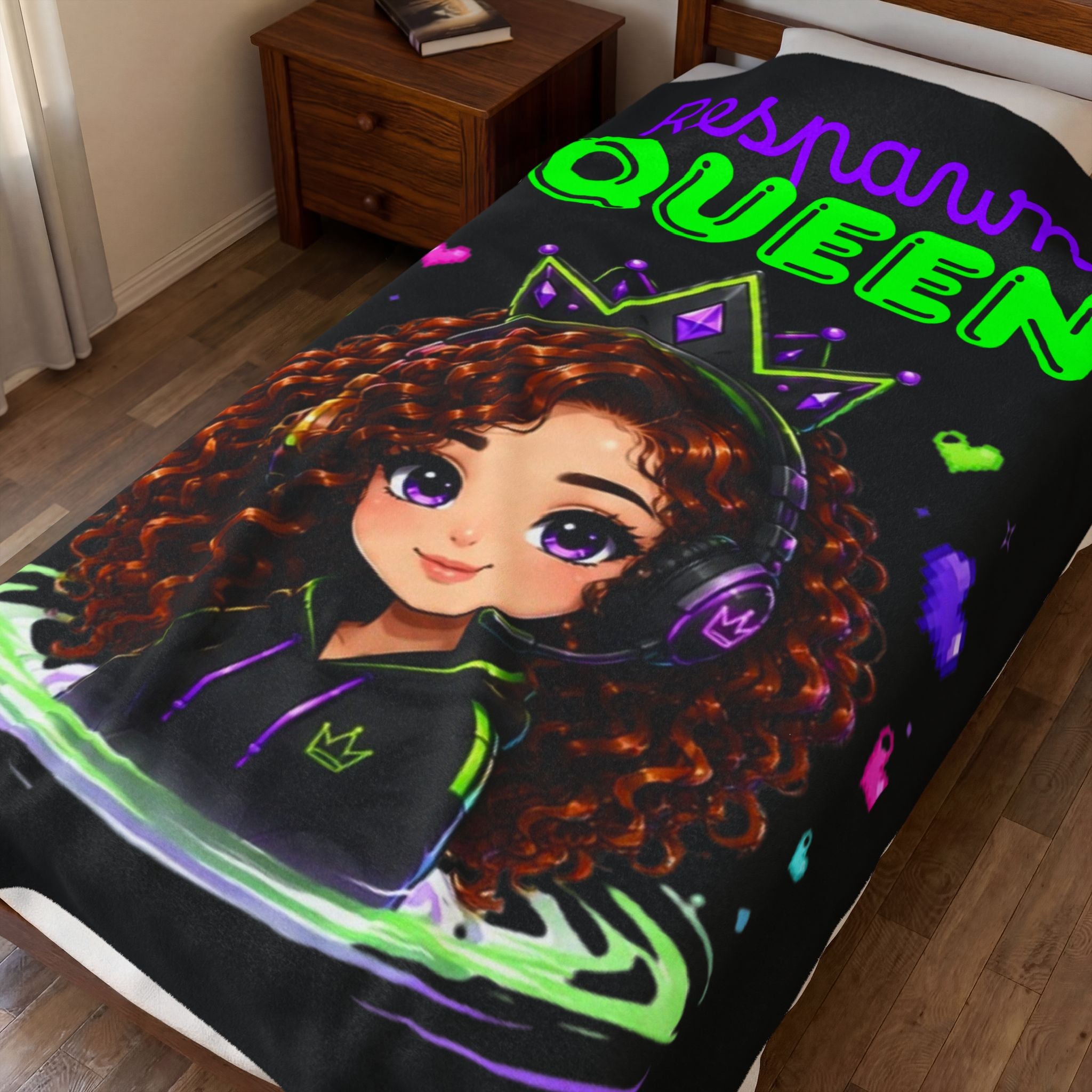 Chibi Queen Junie Plush Blanket