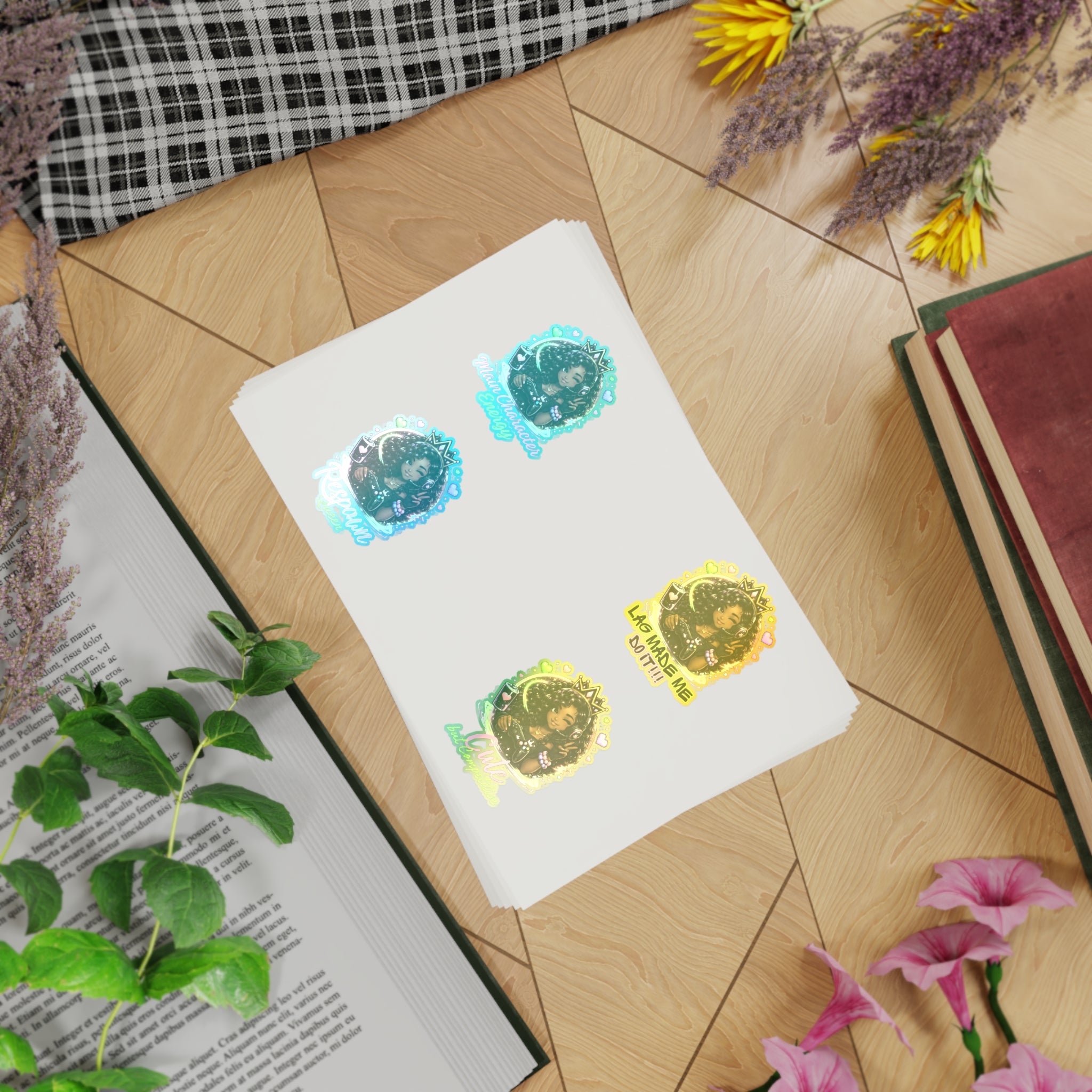 Gamer Luna Sticker Sheet Bundle, 5pcs